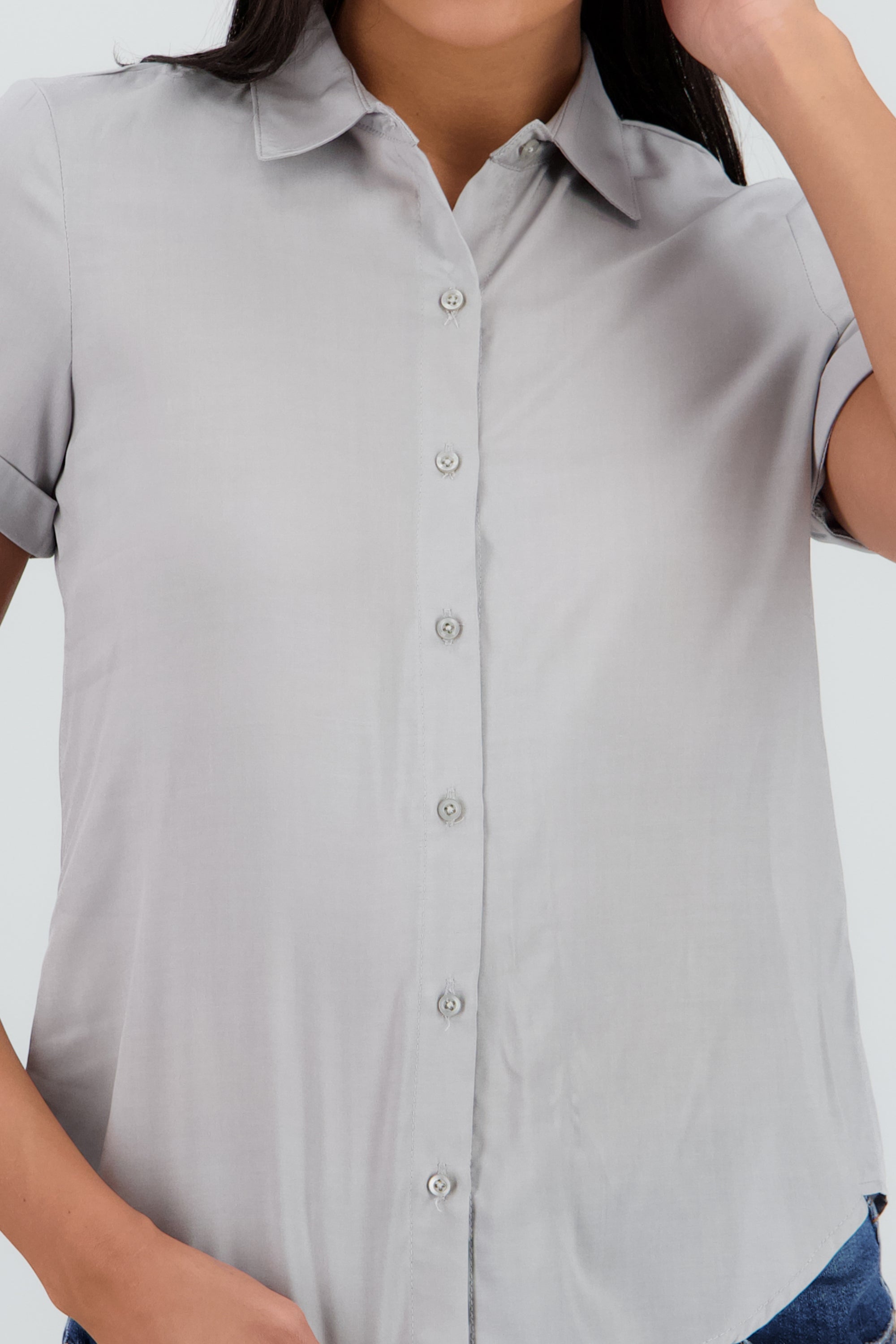 Camisa Manga Corta GRIS CLARO