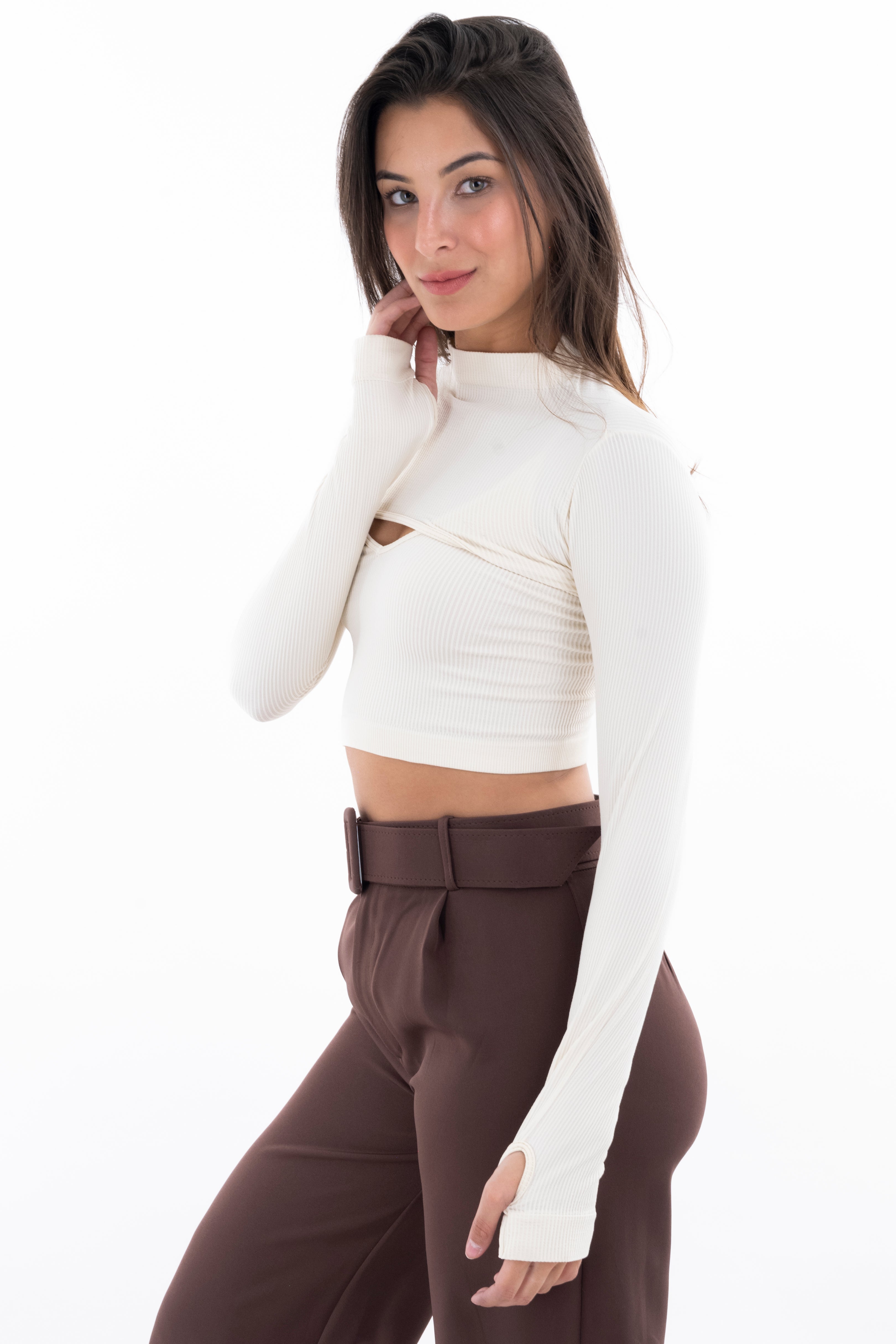 Top Seamless Irregular HUESO