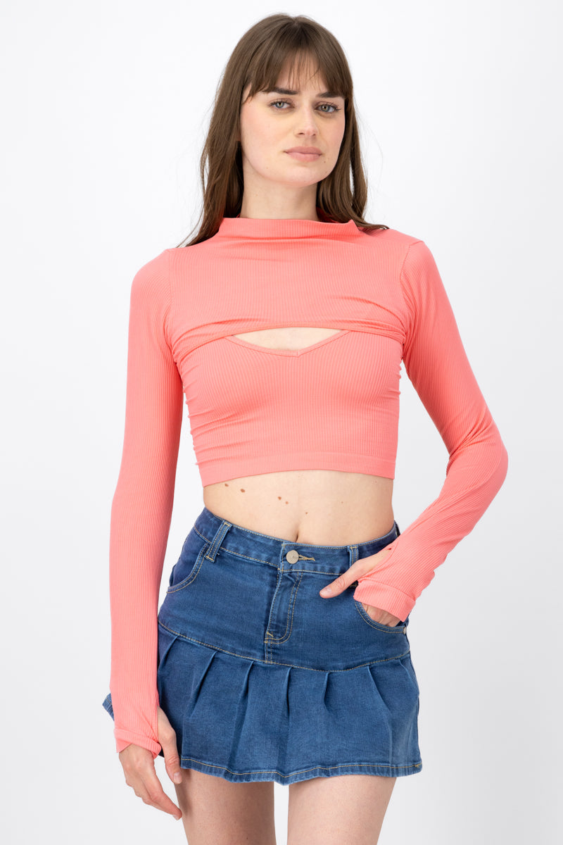 Top Seamless Irregular CORAL