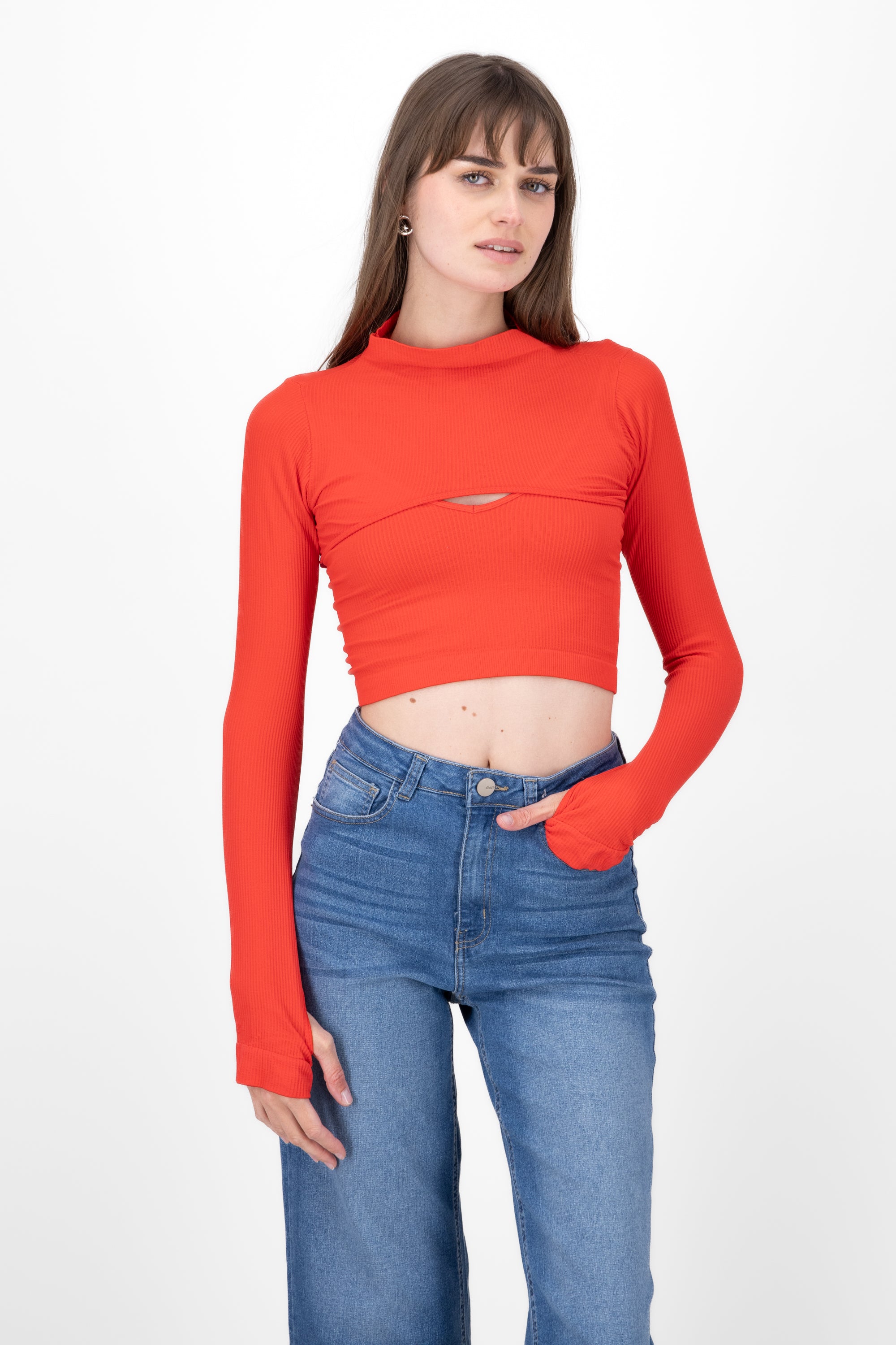 Top Seamless Irregular ROJO CEREZA