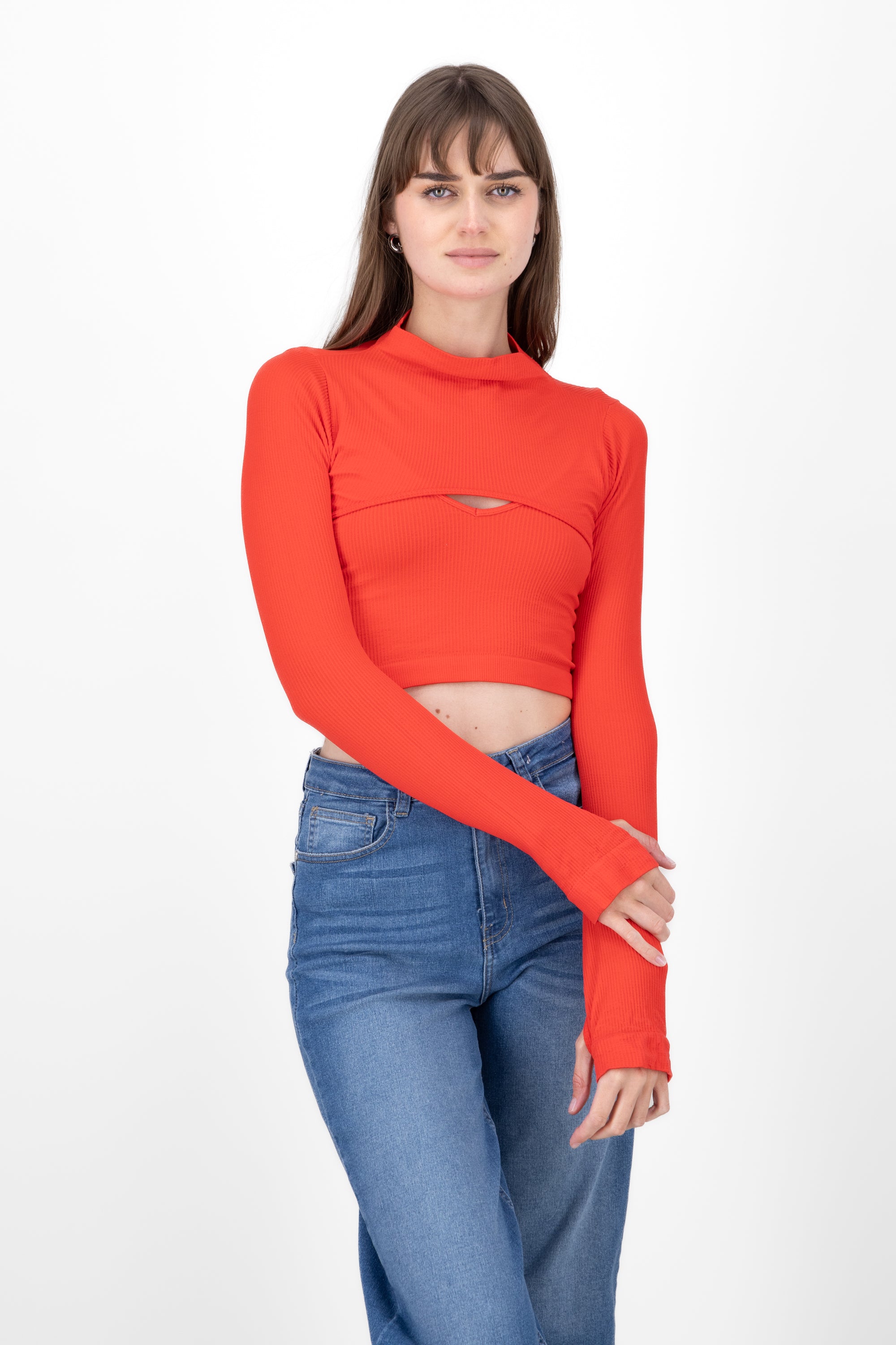 Top Seamless Irregular ROJO CEREZA