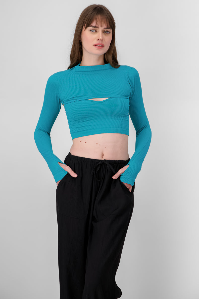 Top Seamless Irregular JADE