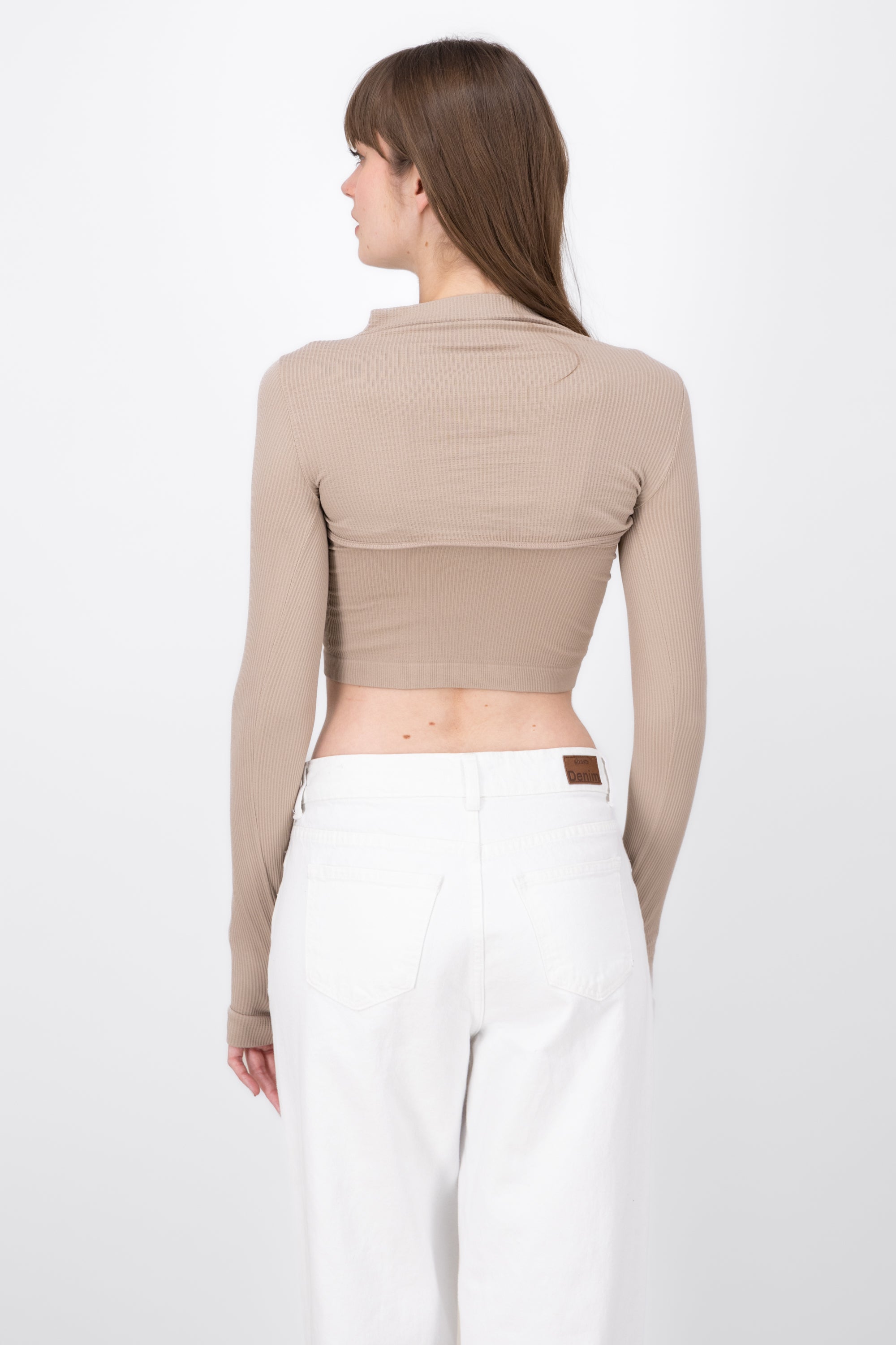 Top Seamless Irregular GREIGE