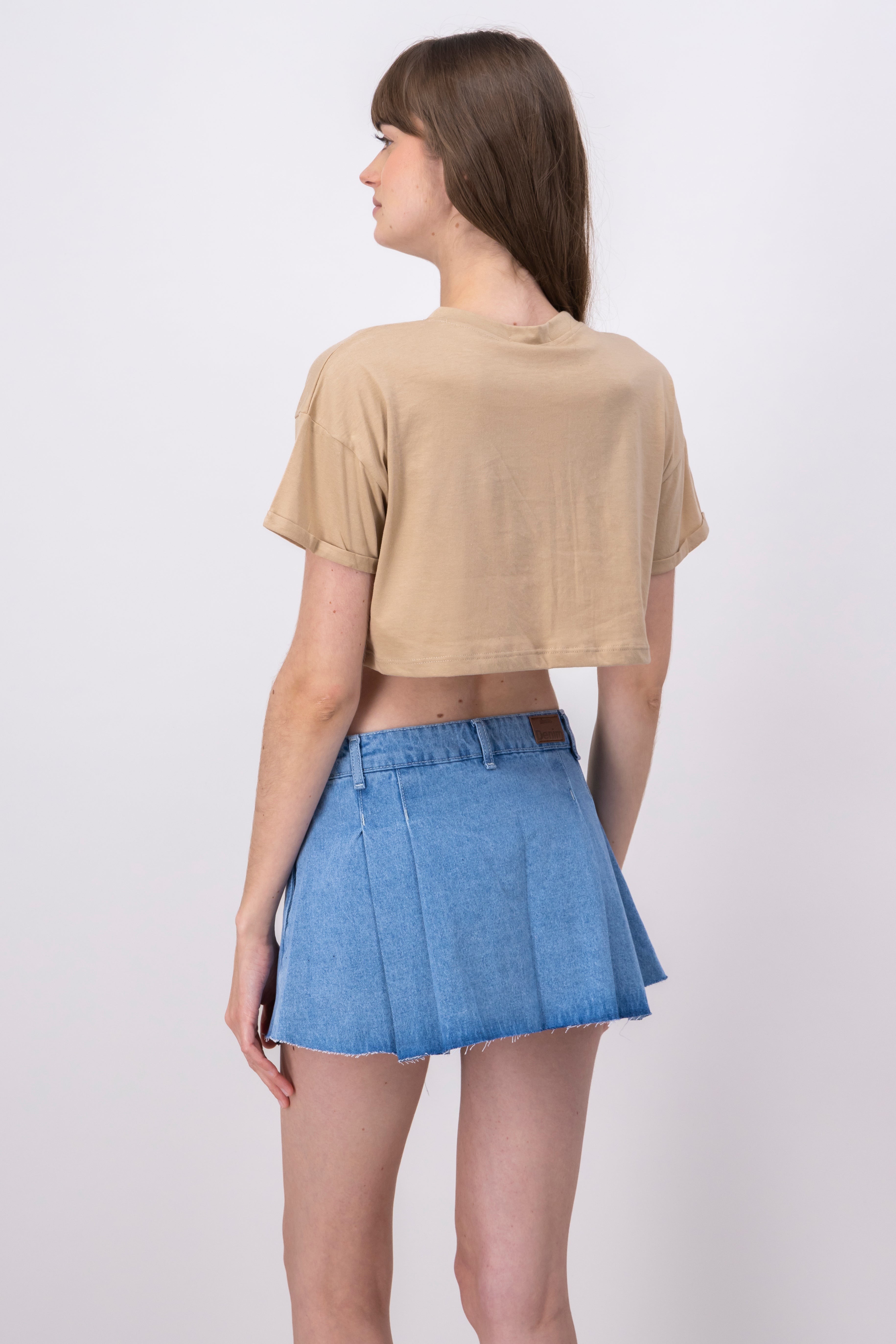 Playera Crop California KHAKI