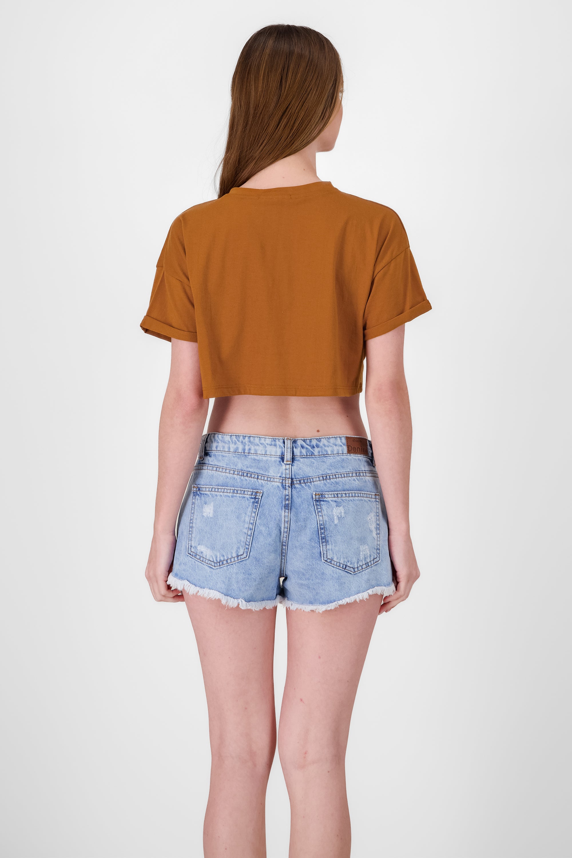 Crop California shirt CAMEL