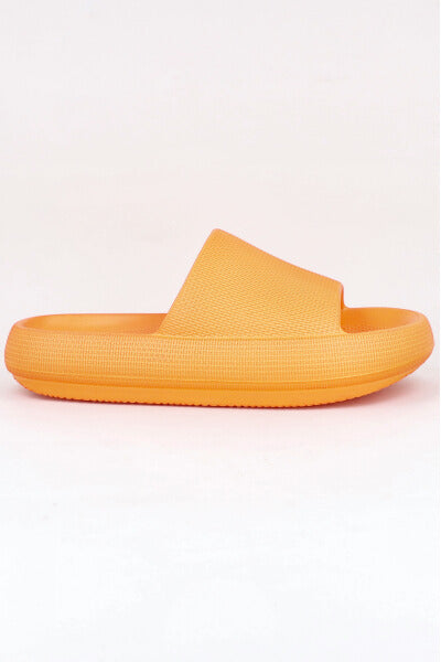 Sandalias Slide Eva Textura NARANJA NEON