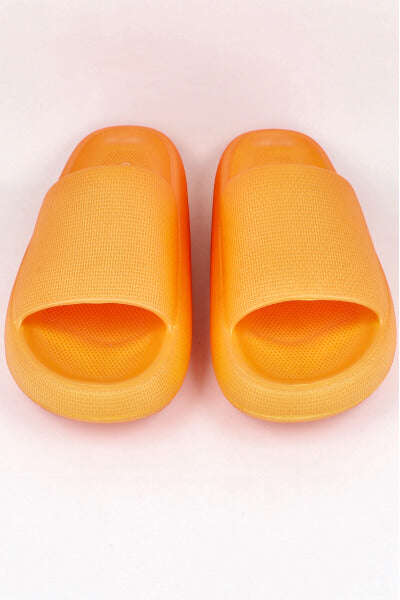 Sandalias Slide Eva Textura NARANJA NEON