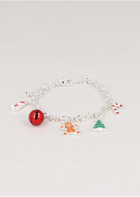 Pulsera dijes navidad PLATA