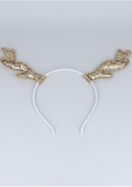 Thin headband reindeer GOLD