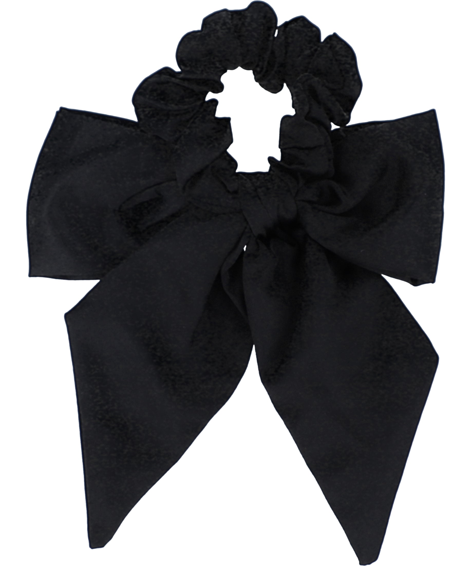 Scrunchie satín moño NEGRO