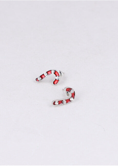 Baston earrings RED