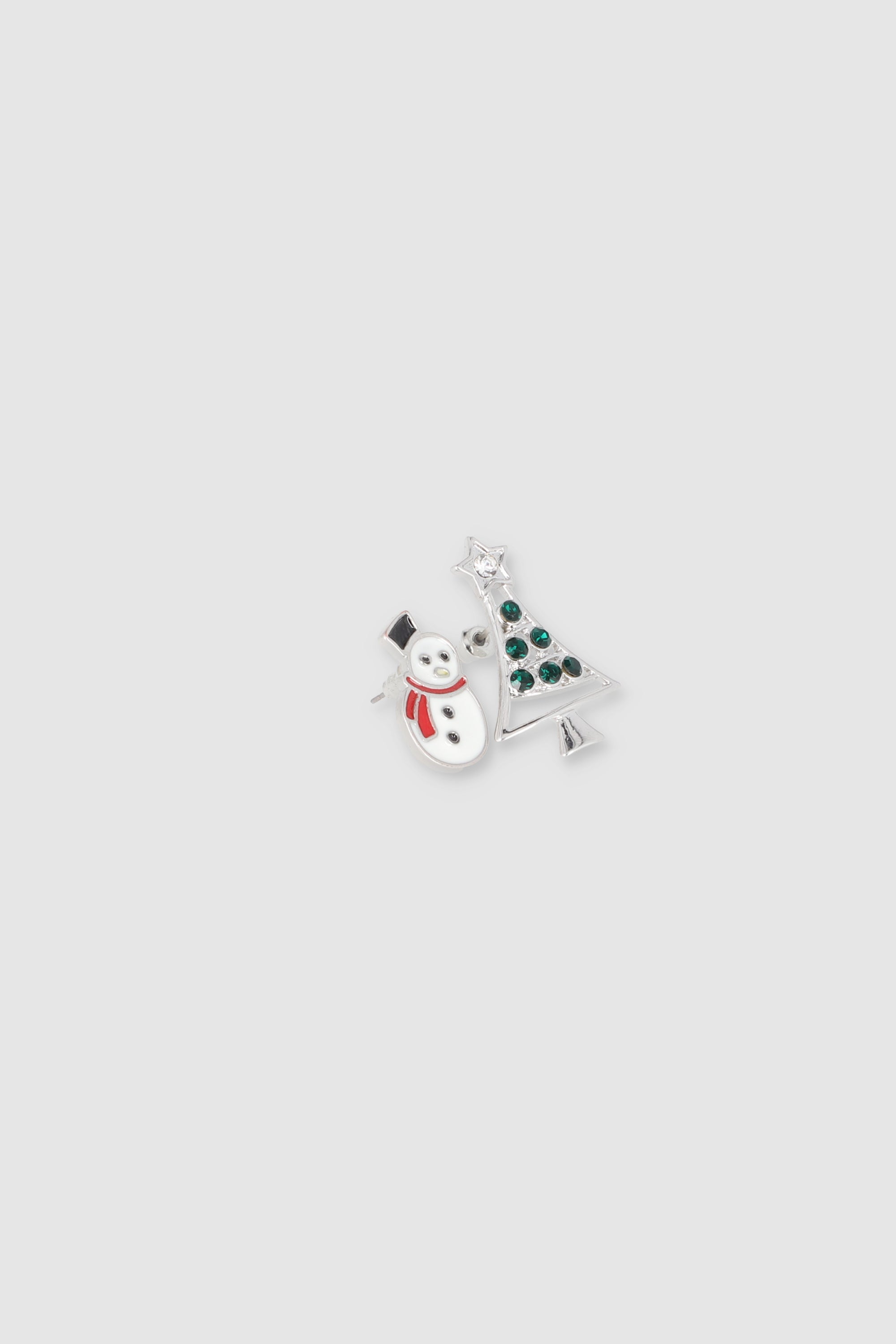 Aretes Muñeco De Nieve PLATA