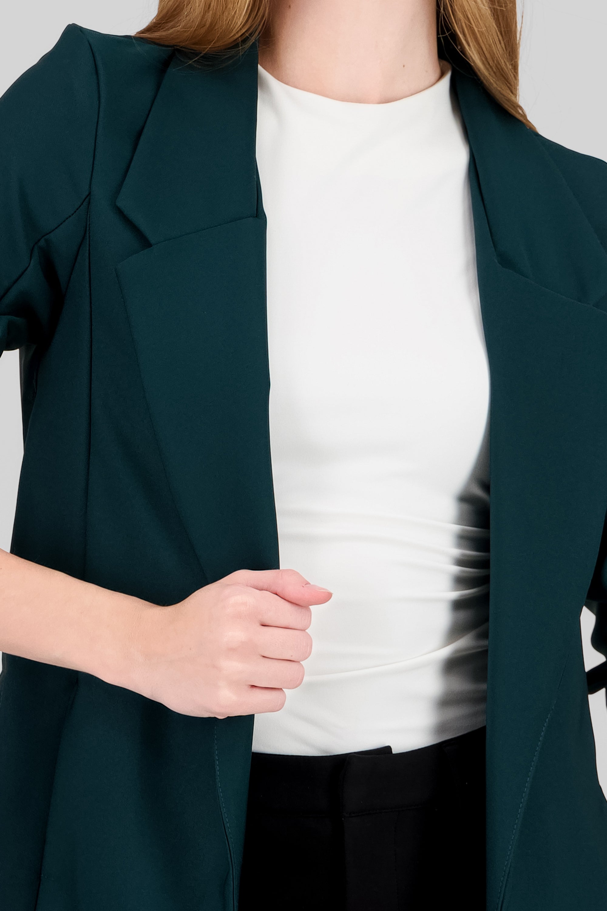 Saco Liso Manga Elevadores VERDE CAZADOR