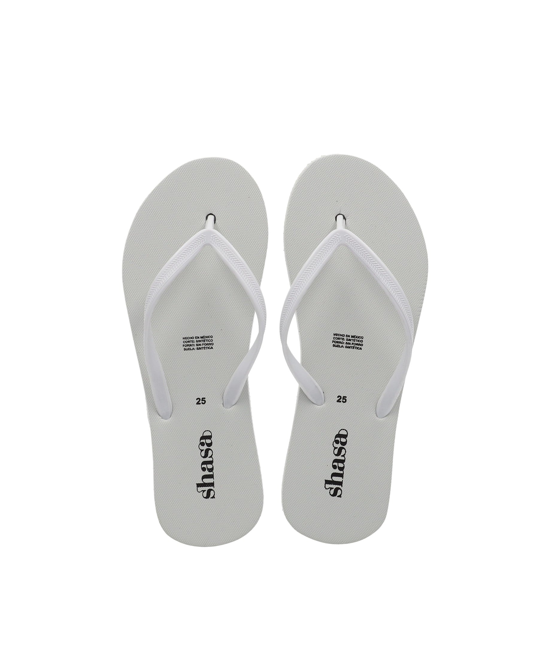 Flip Flop Textura Correas BLANCO