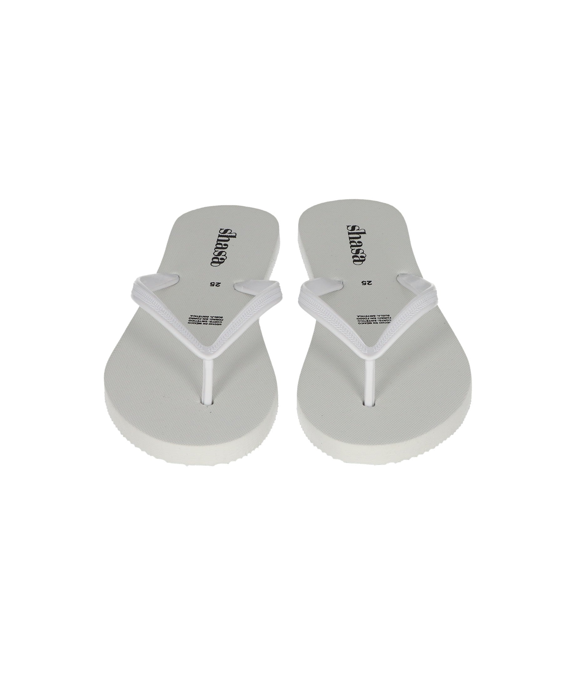 Flip Flop Textura Correas BLANCO