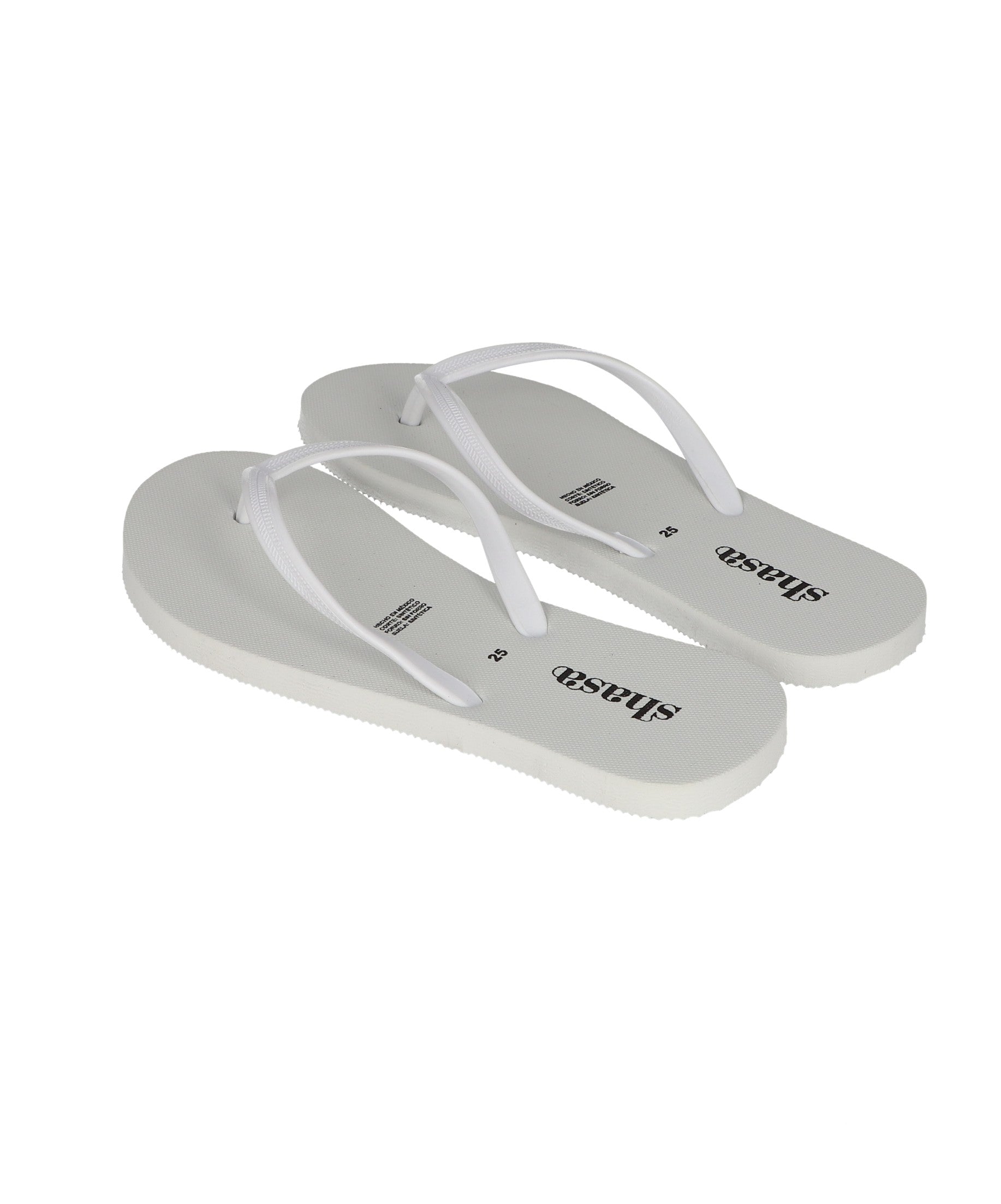 Flip Flop Textura Correas BLANCO