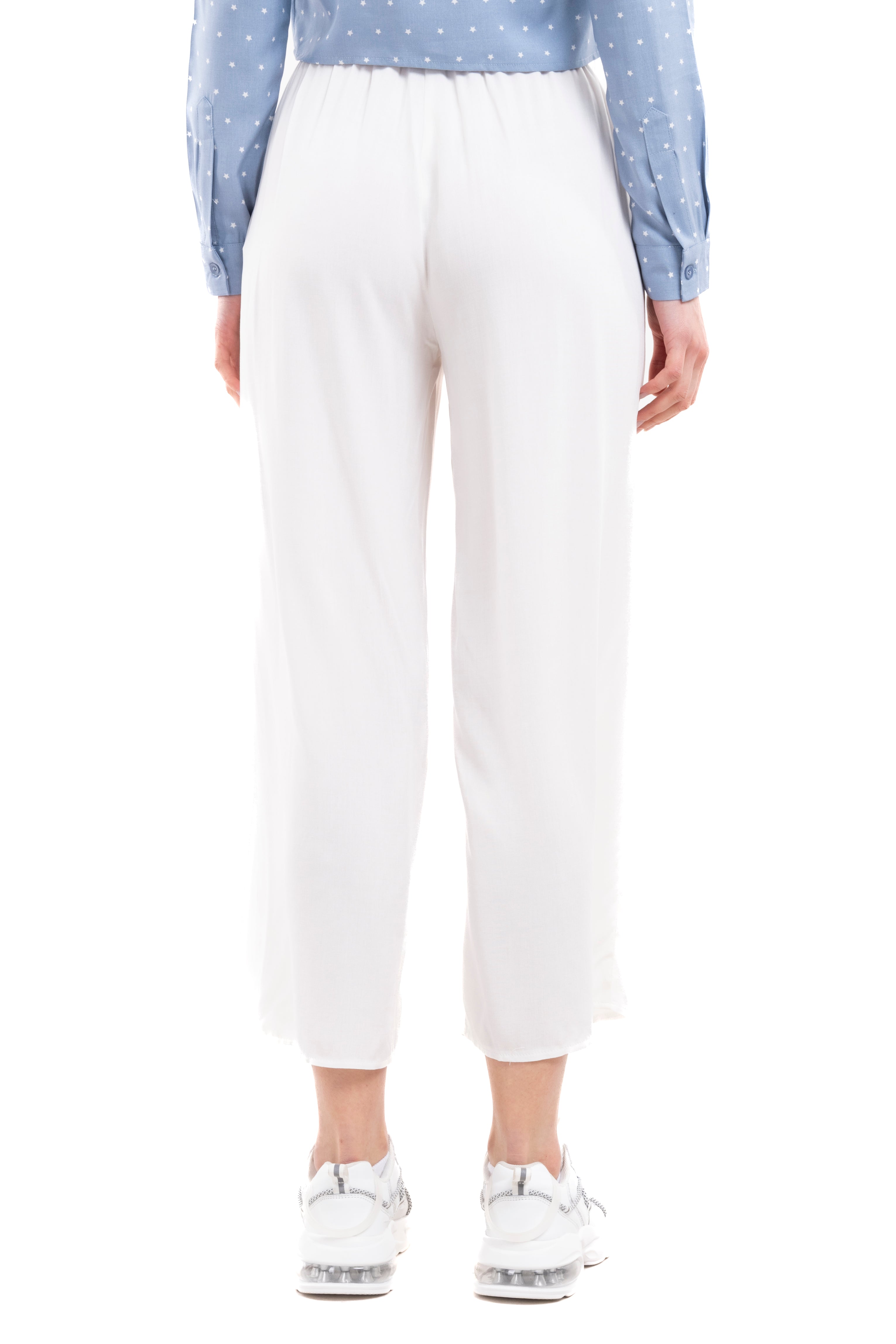 Wide Leg pants Frievid High Waist BONE