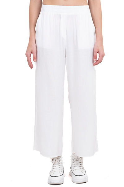 Wide Leg pants Frievid High Waist CREAM