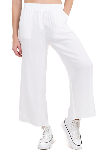 Wide Leg pants Frievid High Waist CREAM