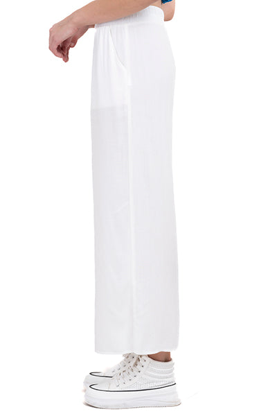Wide Leg pants Frievid High Waist CREAM