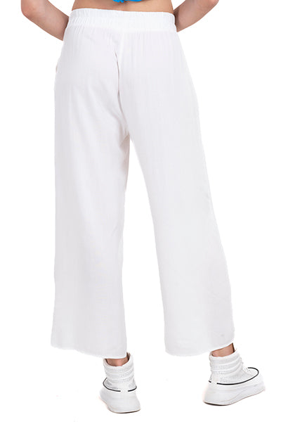 Wide Leg pants Frievid High Waist CREAM