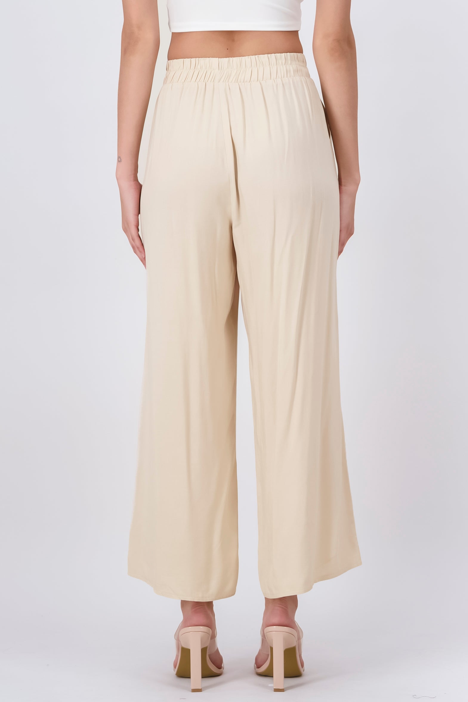 Wide Leg pants Frievid High Waist Khaki
