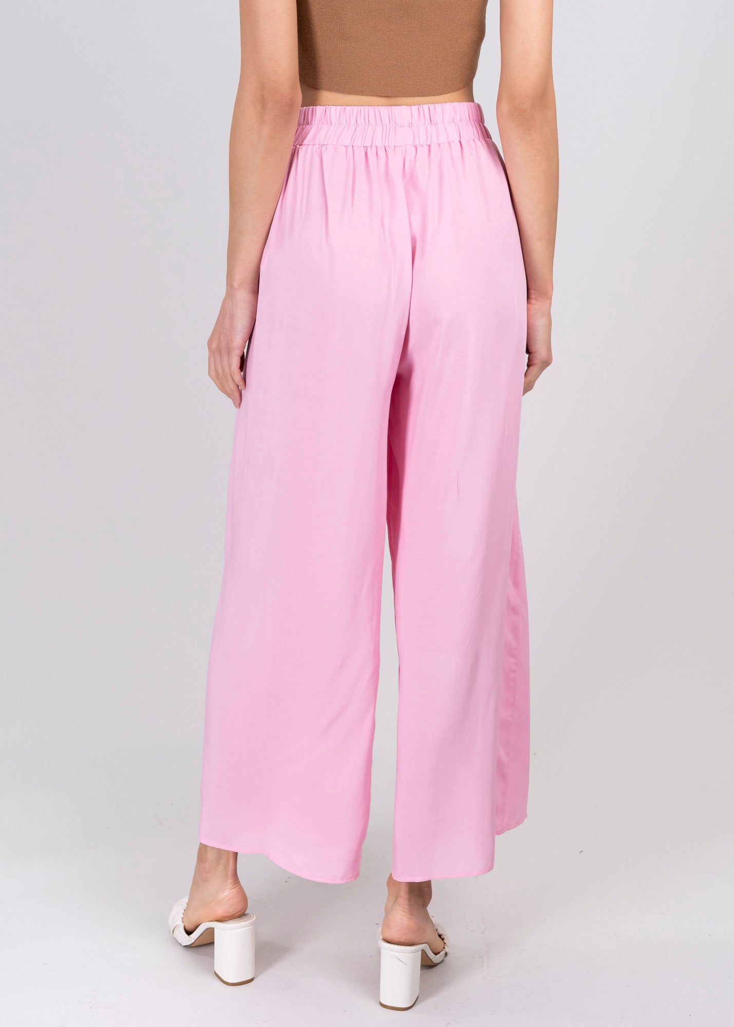 Wide Leg pants Frievid High Waist PINK