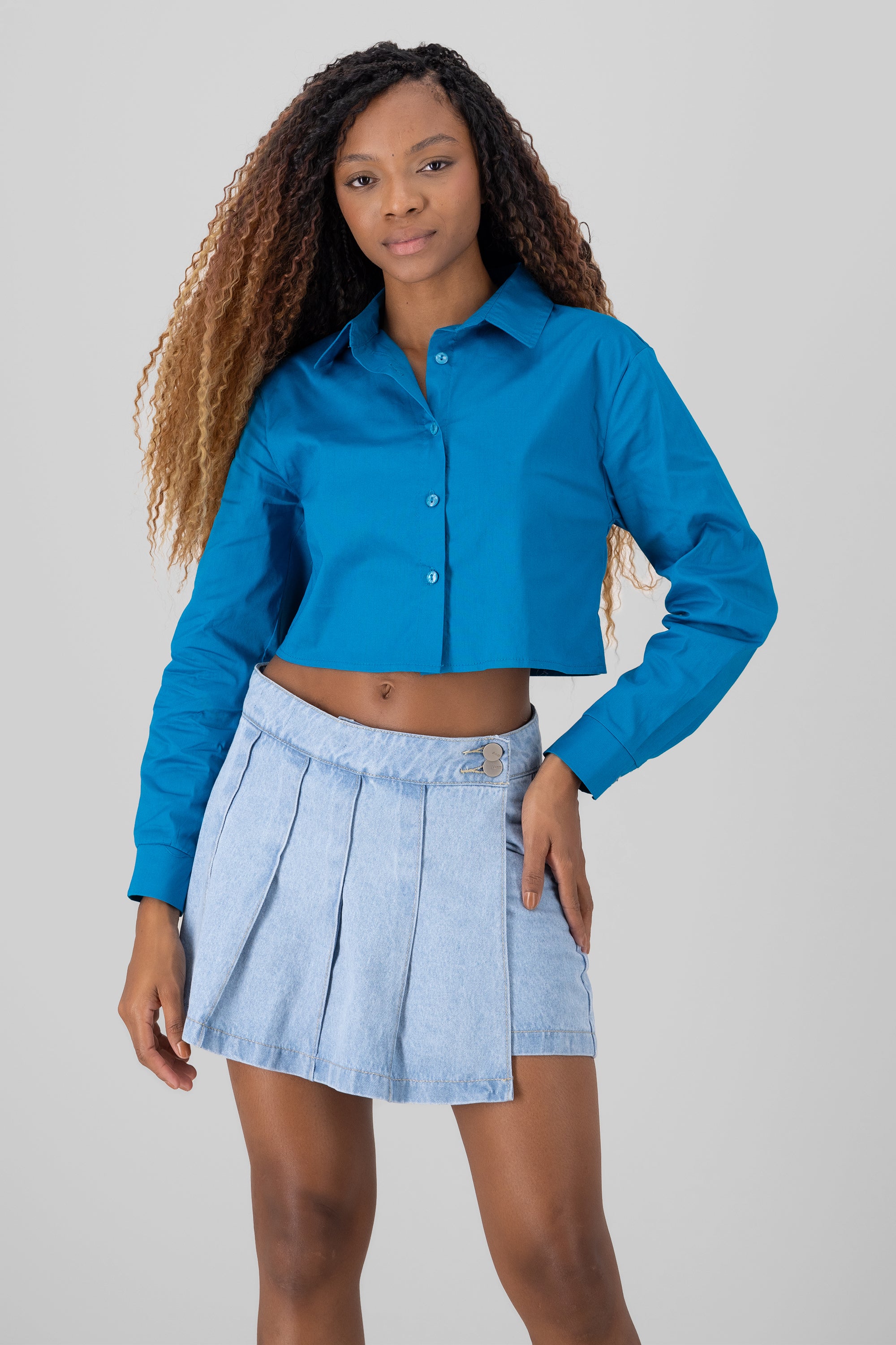CROP shirt long sleeve OIL