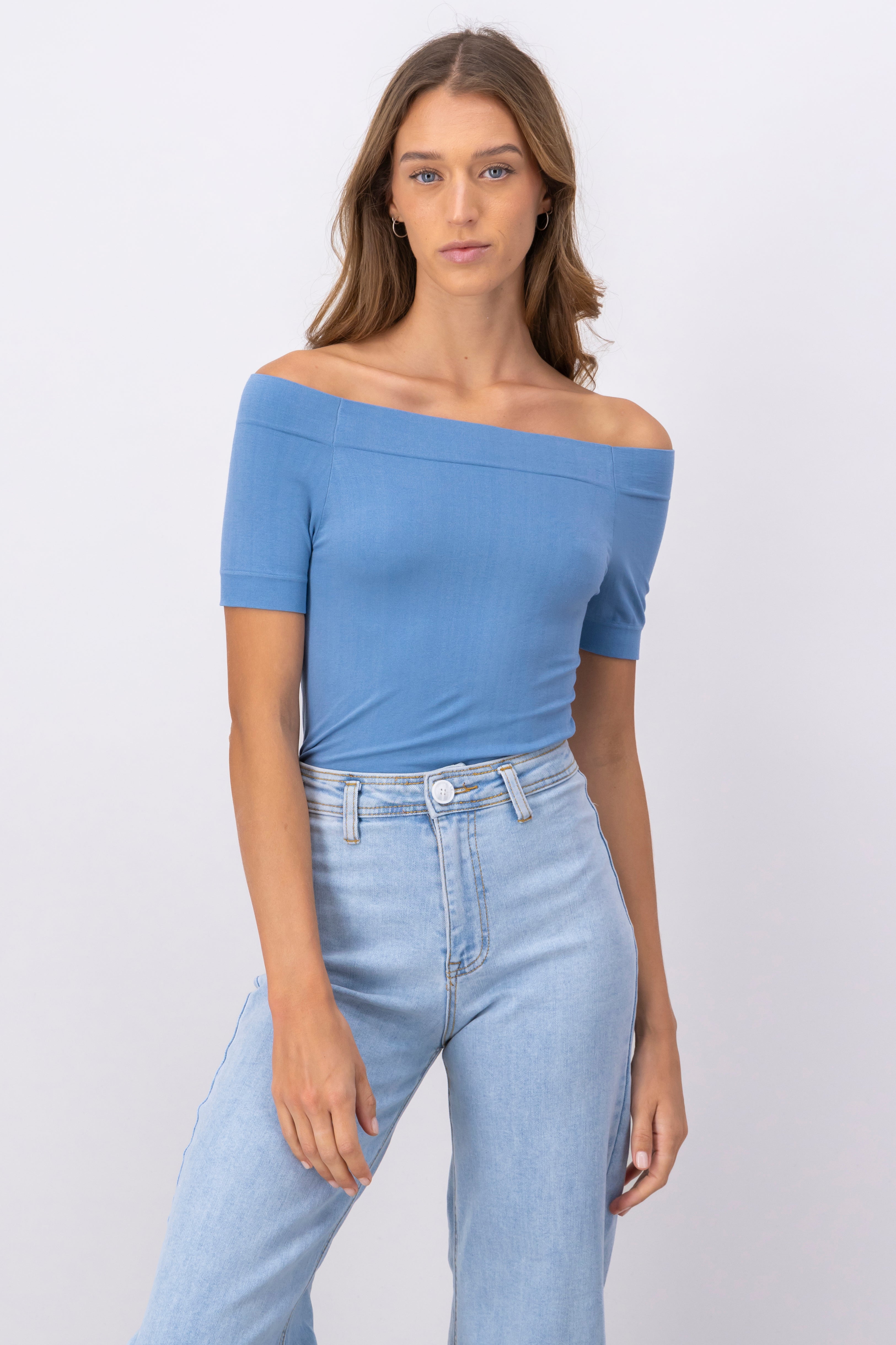 Bodysuit Liso Hombros Descubiertos INDIGO