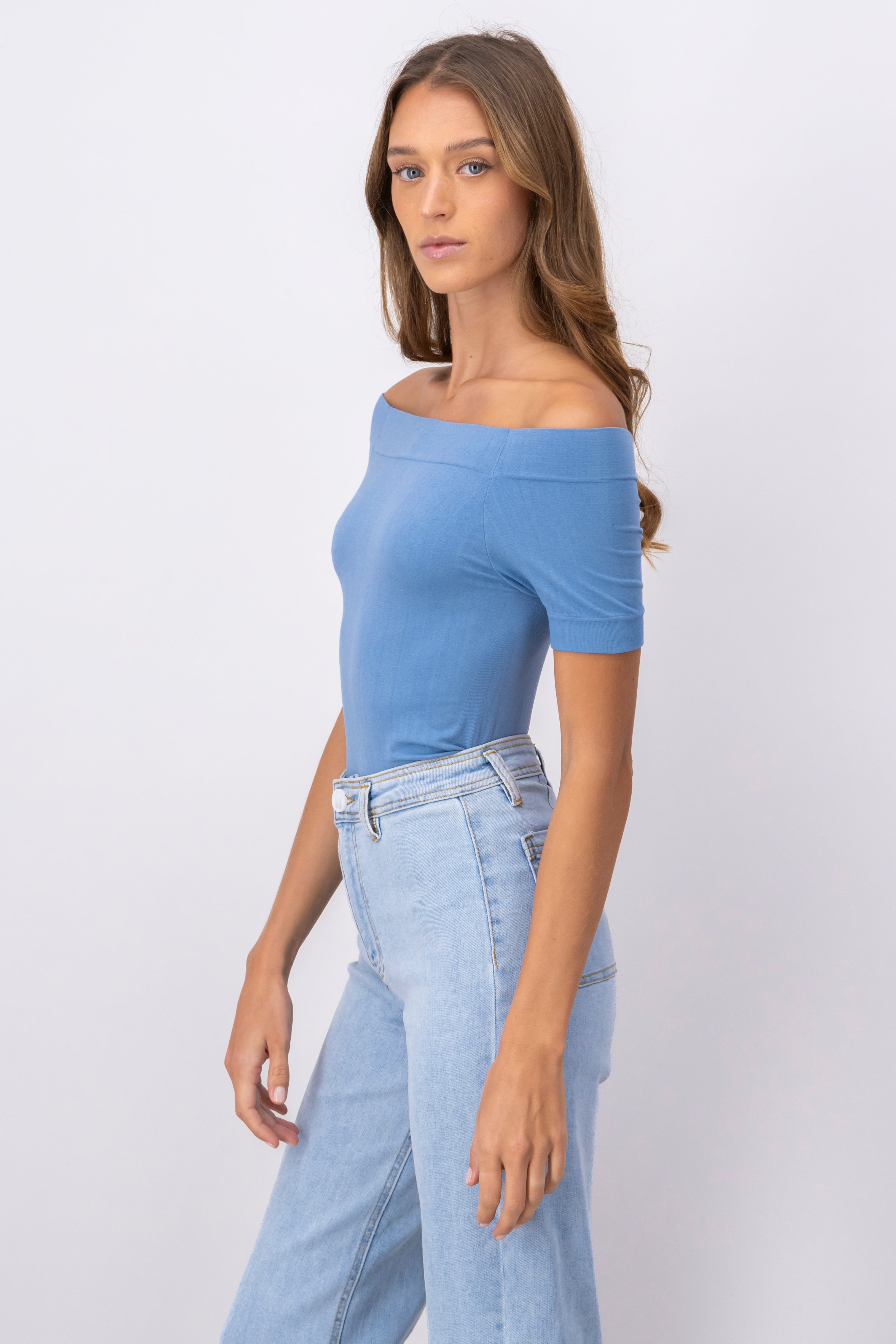 Bodysuit Liso Hombros Descubiertos INDIGO