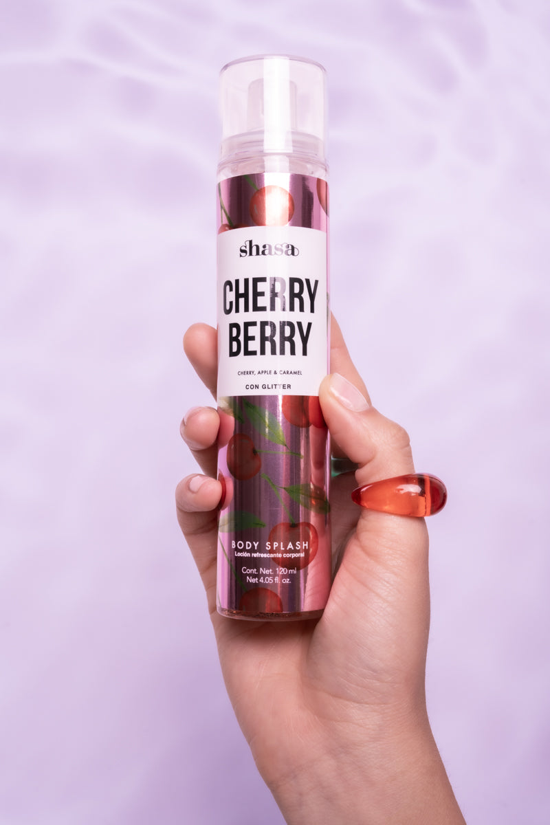 Body Splash Glitter Cherry Berry 120 Ml ROJO