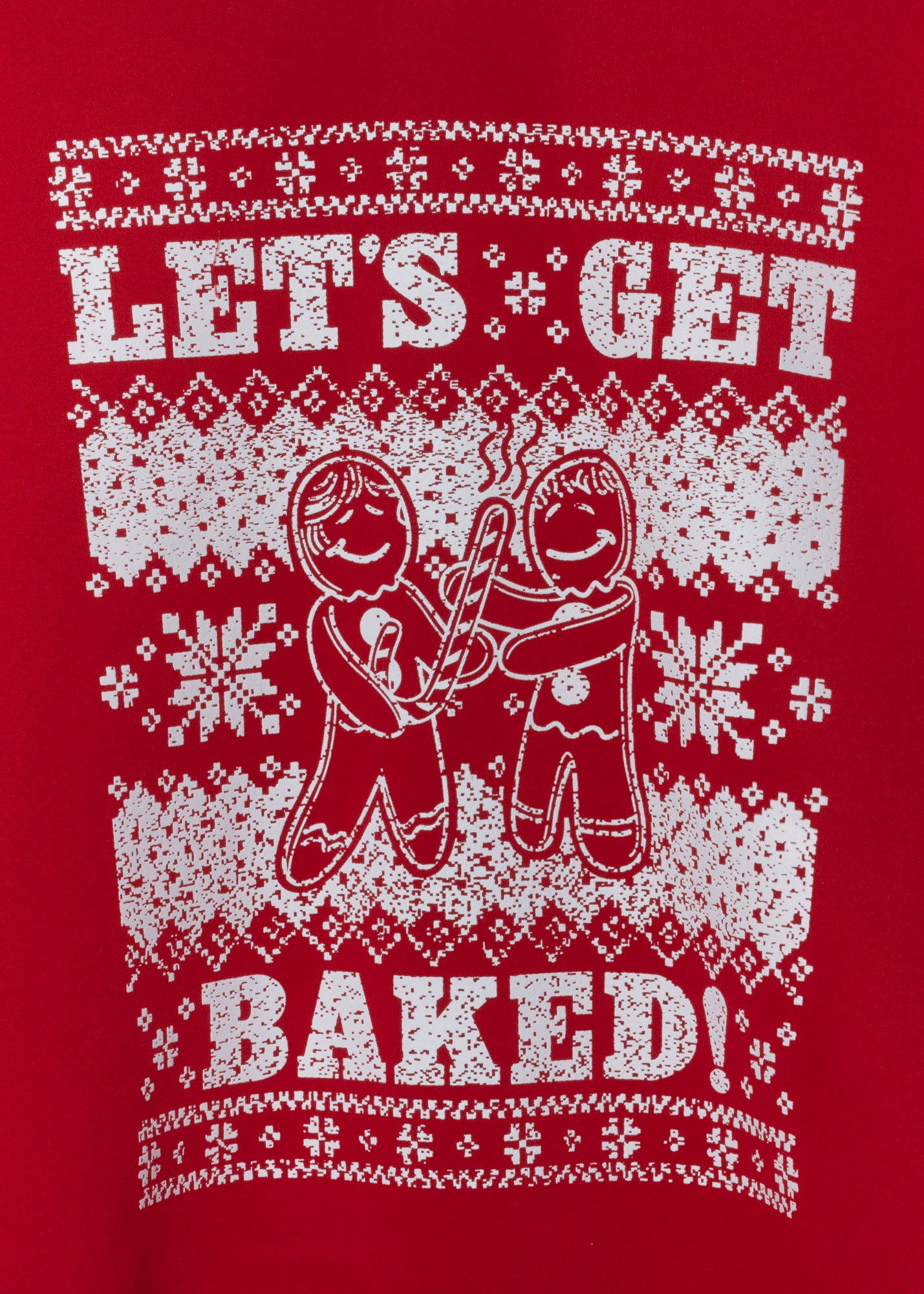 Christmas Sweatshirt Ginger Cookies RED