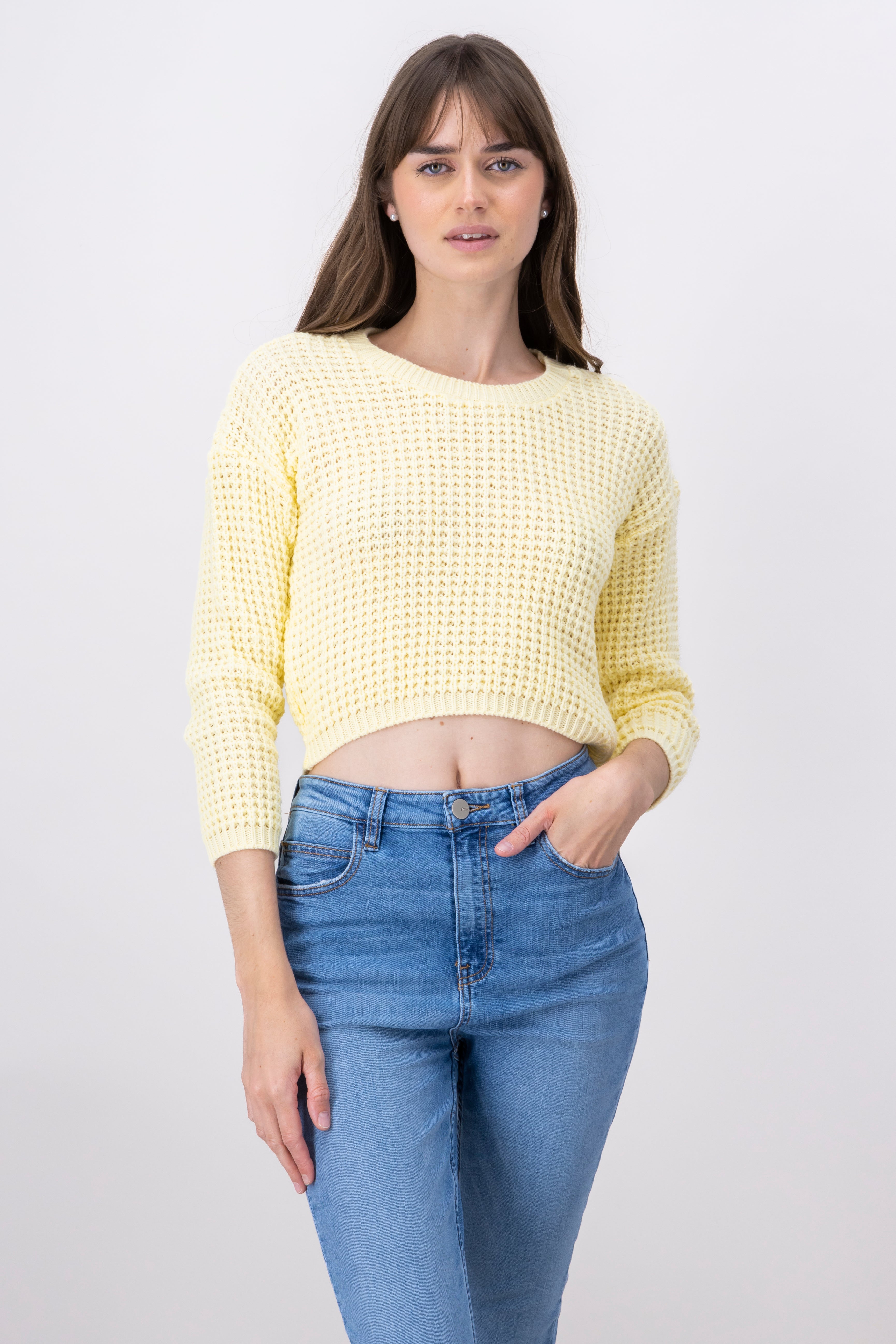 Suéter Tejido Ancho AMARILLO PASTEL