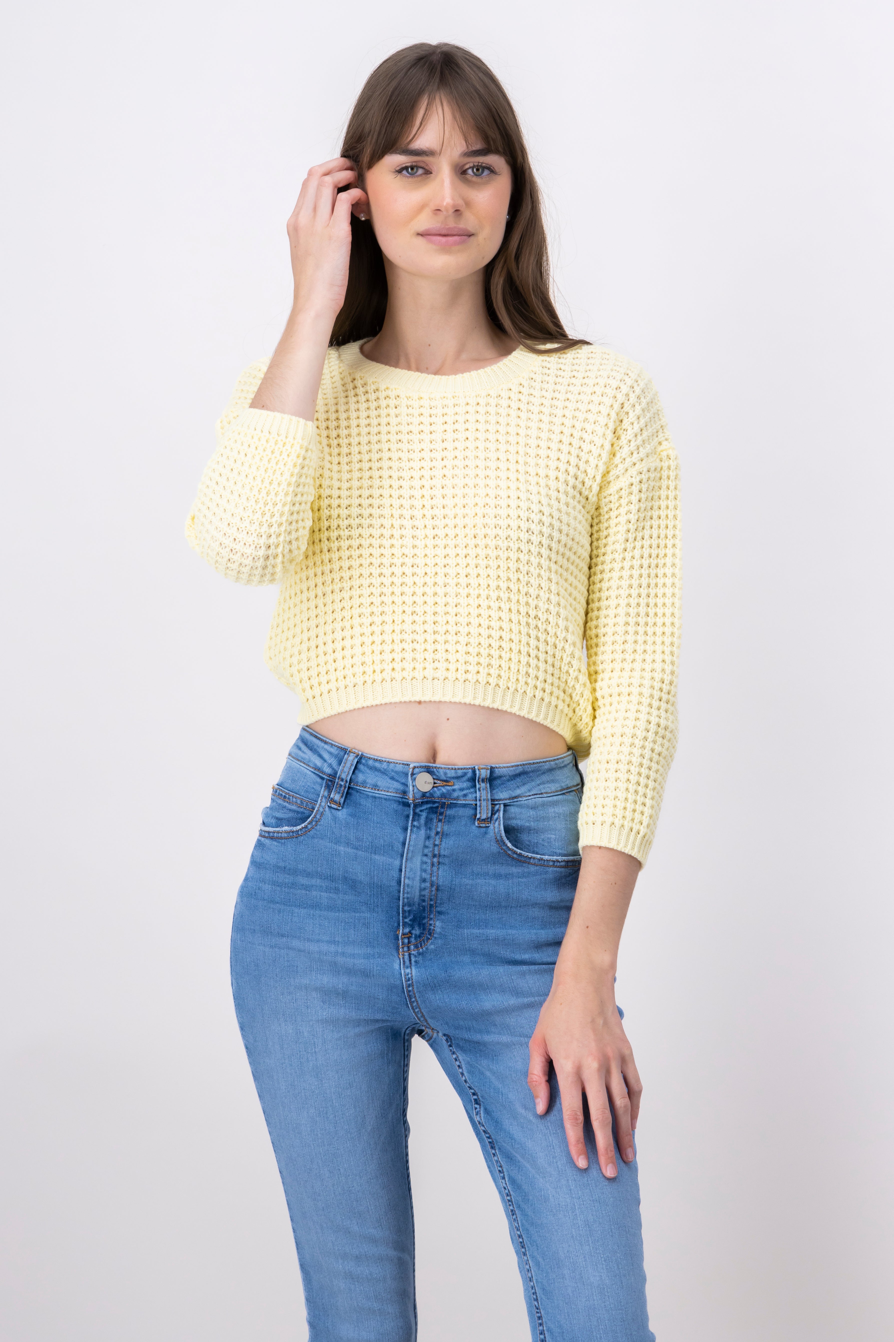 Suéter Tejido Ancho AMARILLO PASTEL