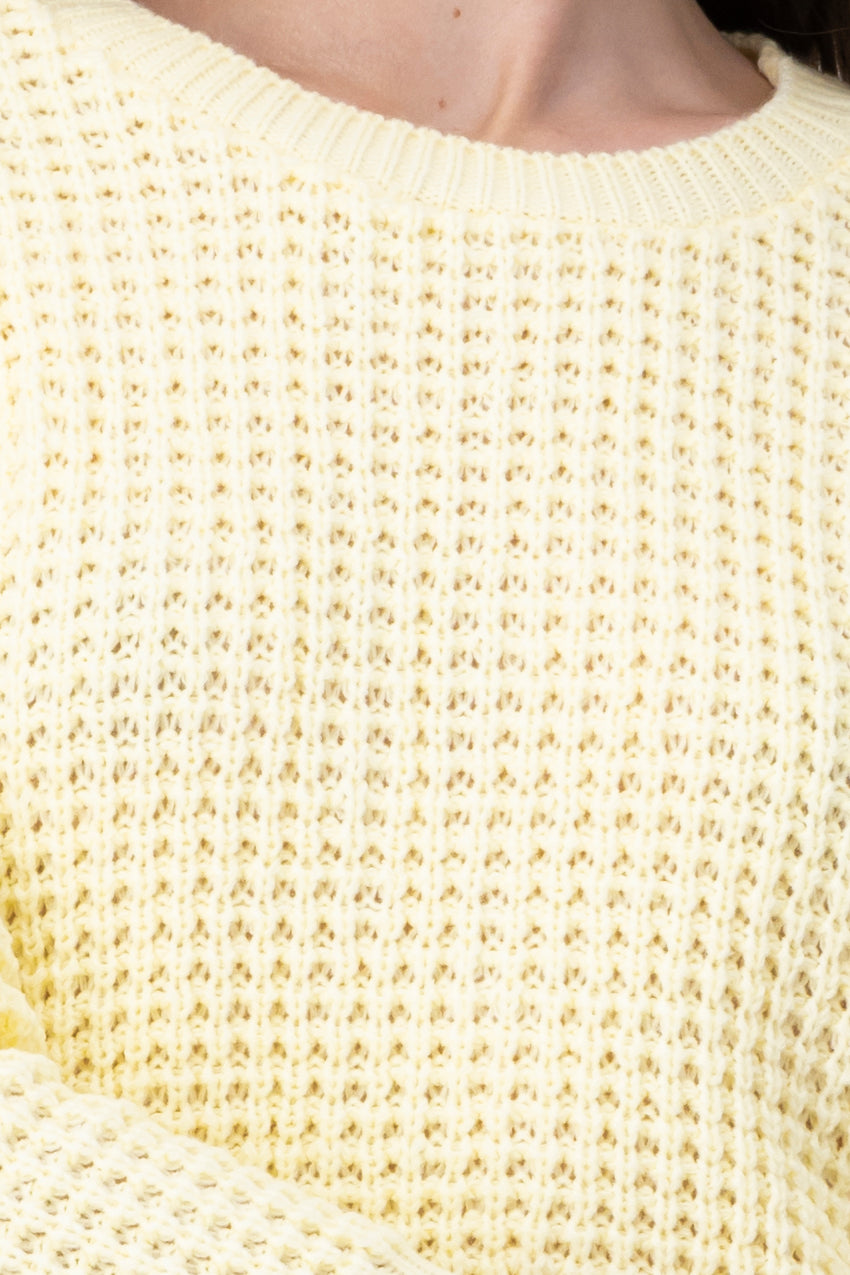 Suéter Tejido Ancho AMARILLO PASTEL