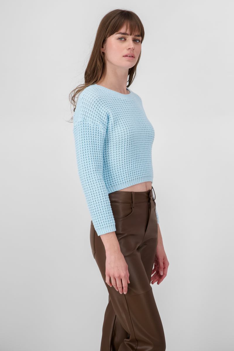 Suéter Tejido Ancho AZUL PASTEL