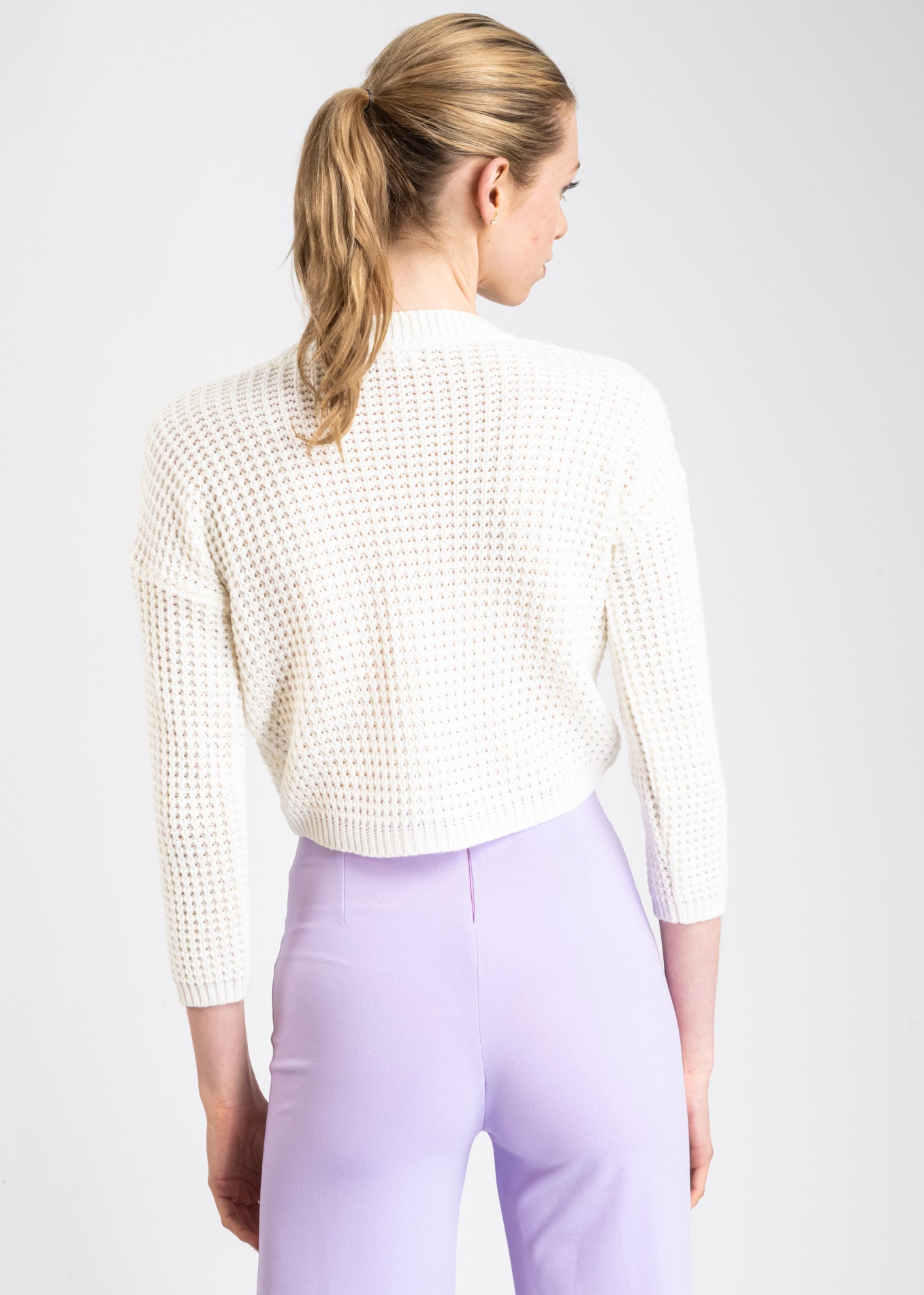 Suéter Tejido Ancho BLANCO