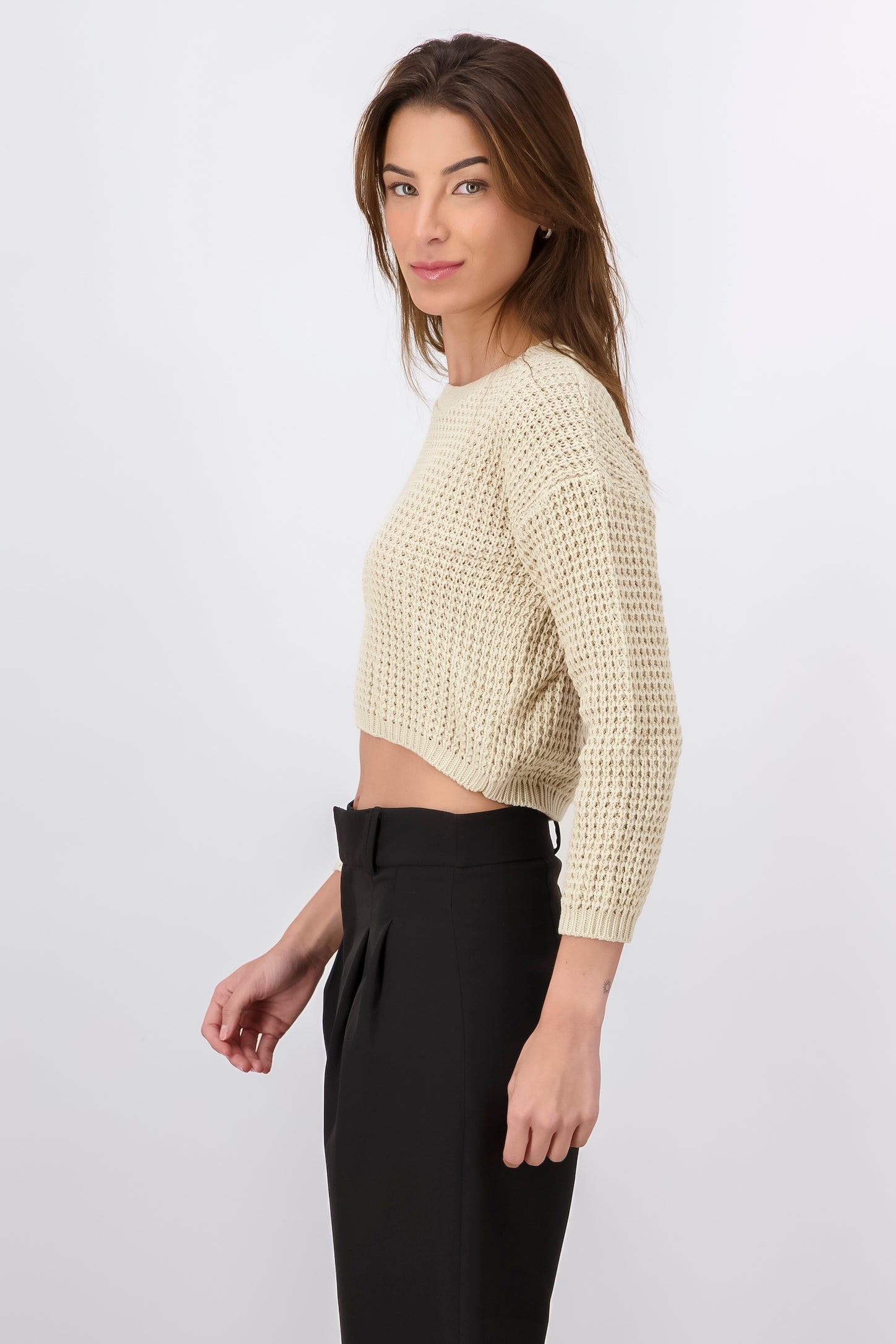 Suéter Tejido Ancho CREMA