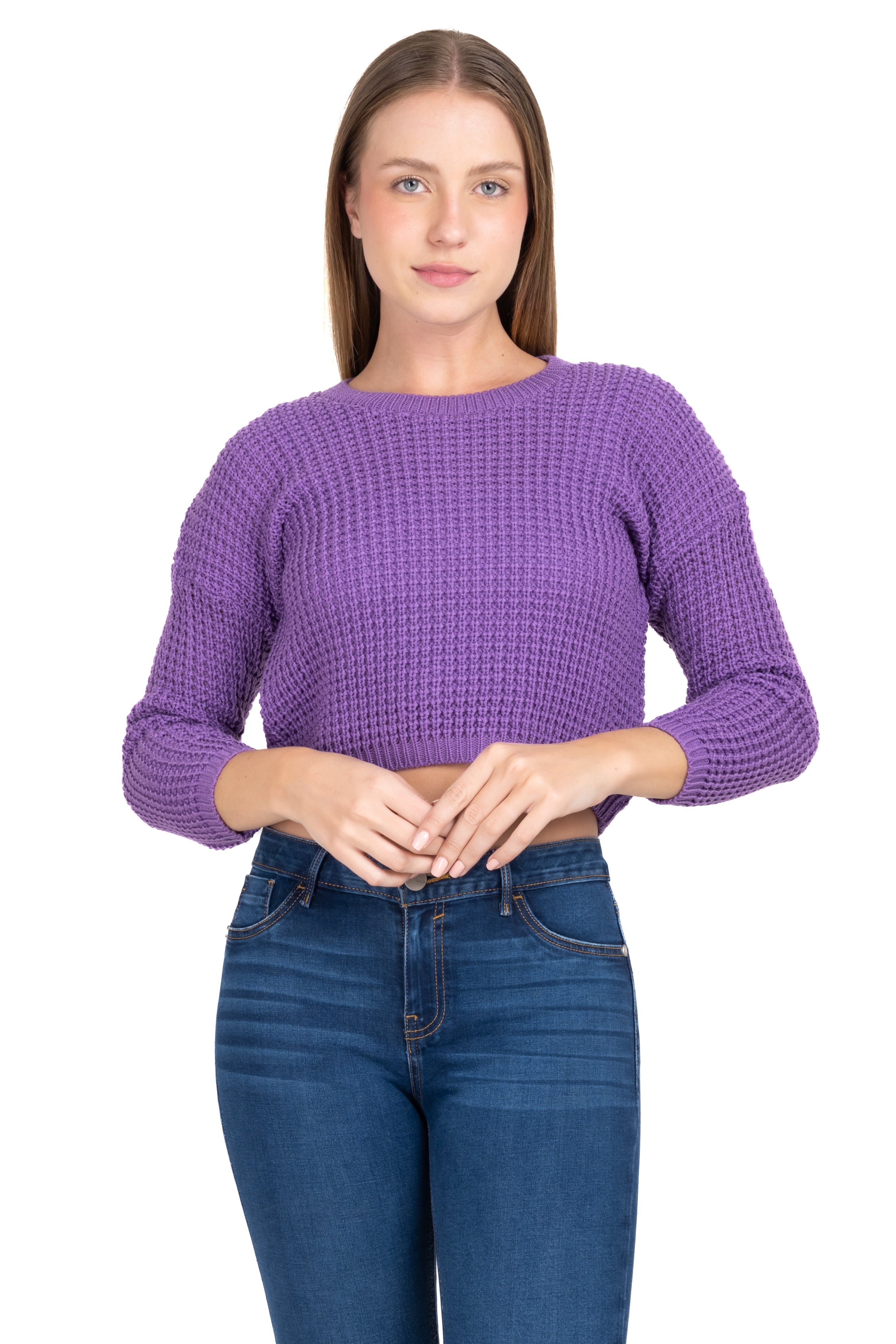 Suéter Tejido Ancho MORADO