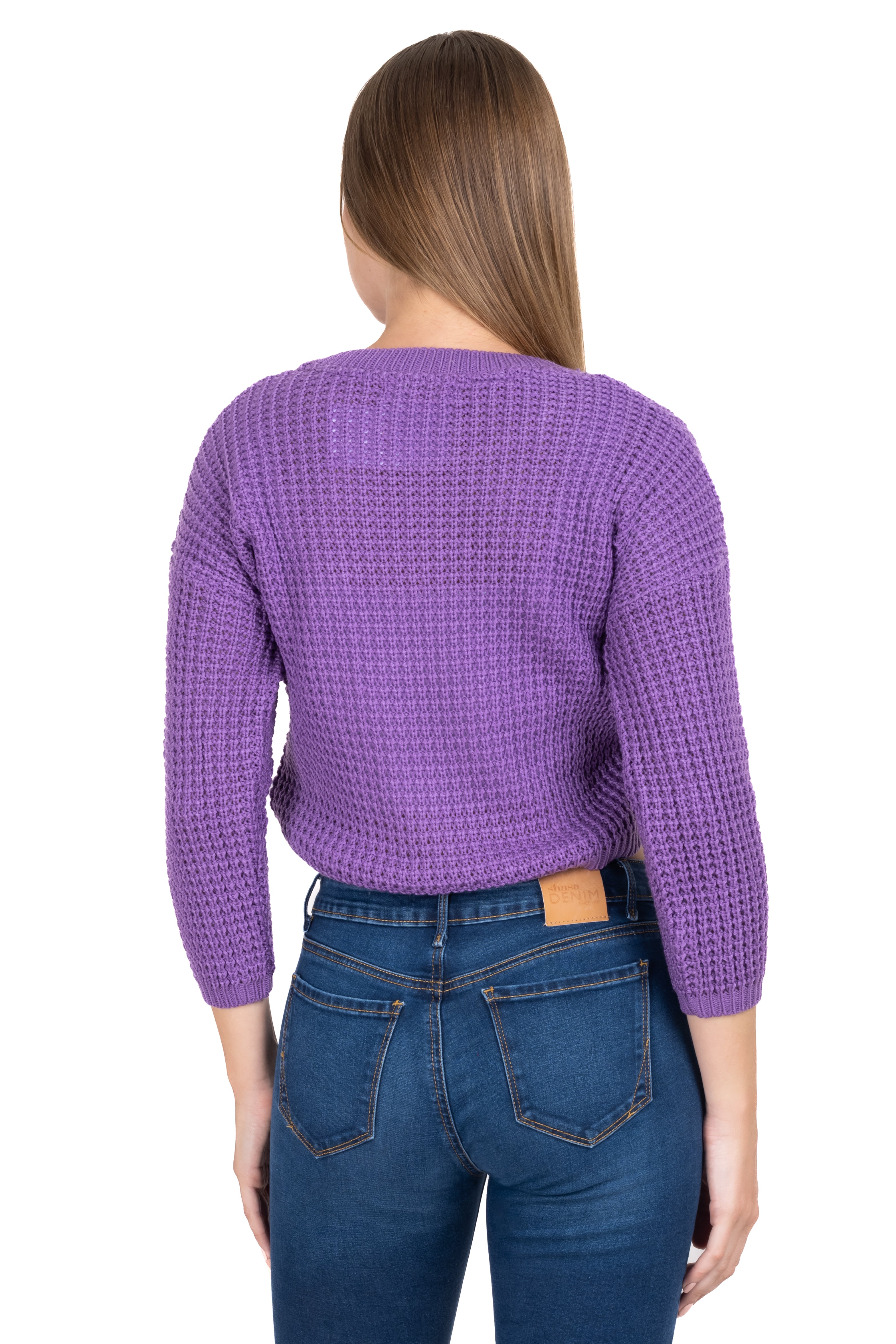 Suéter Tejido Ancho MORADO