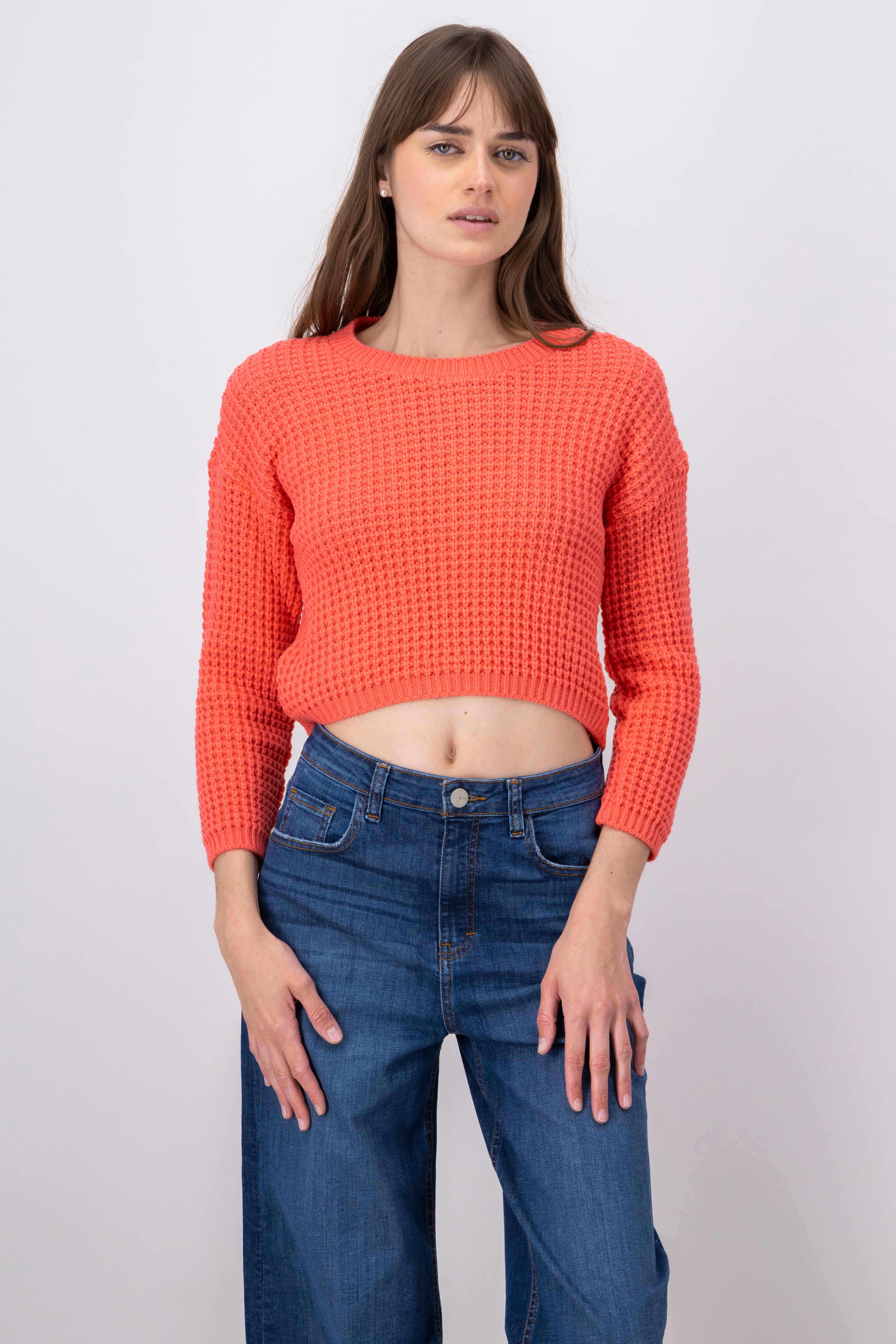 Suéter Tejido Ancho CORAL