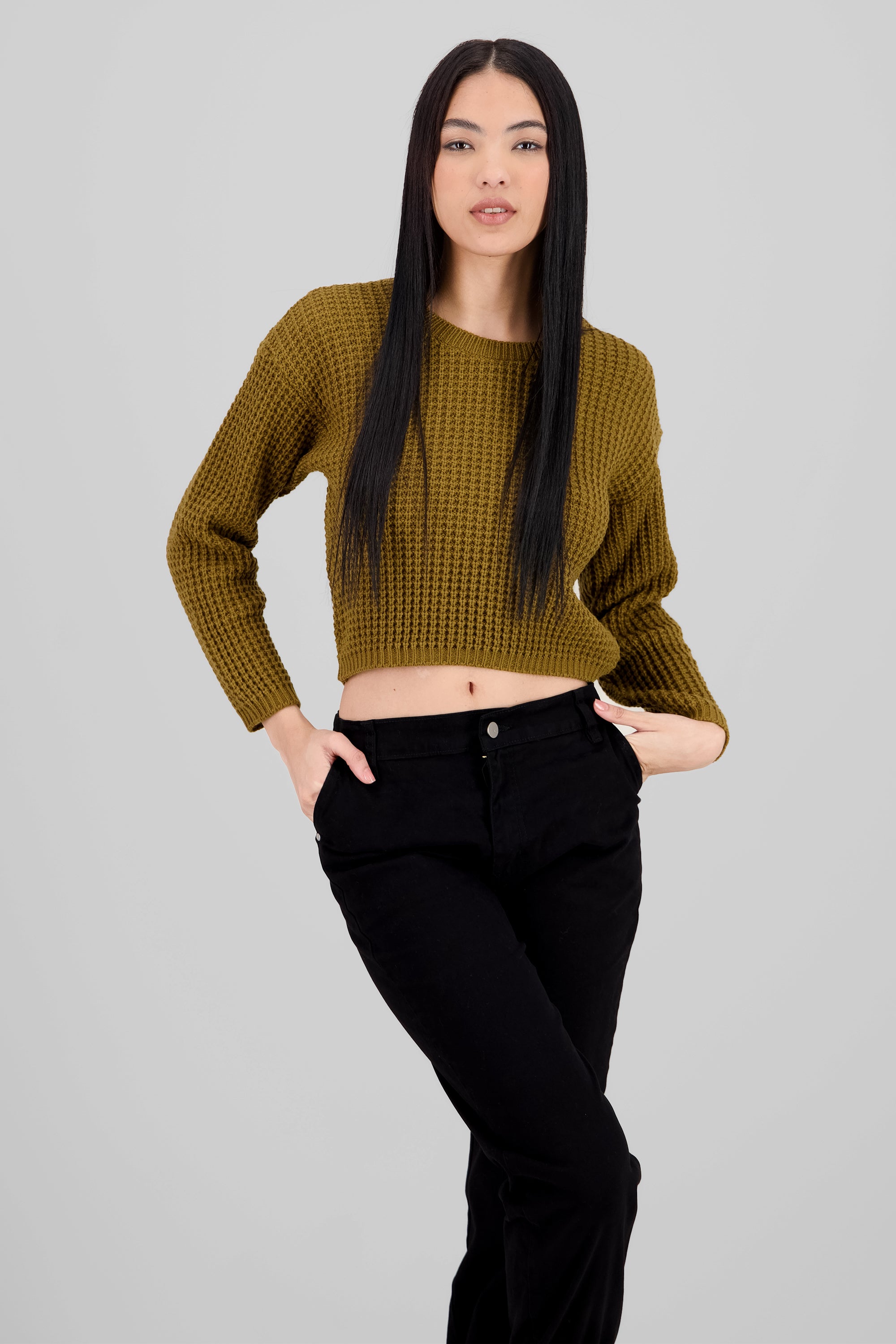 Suéter Tejido Ancho KHAKI