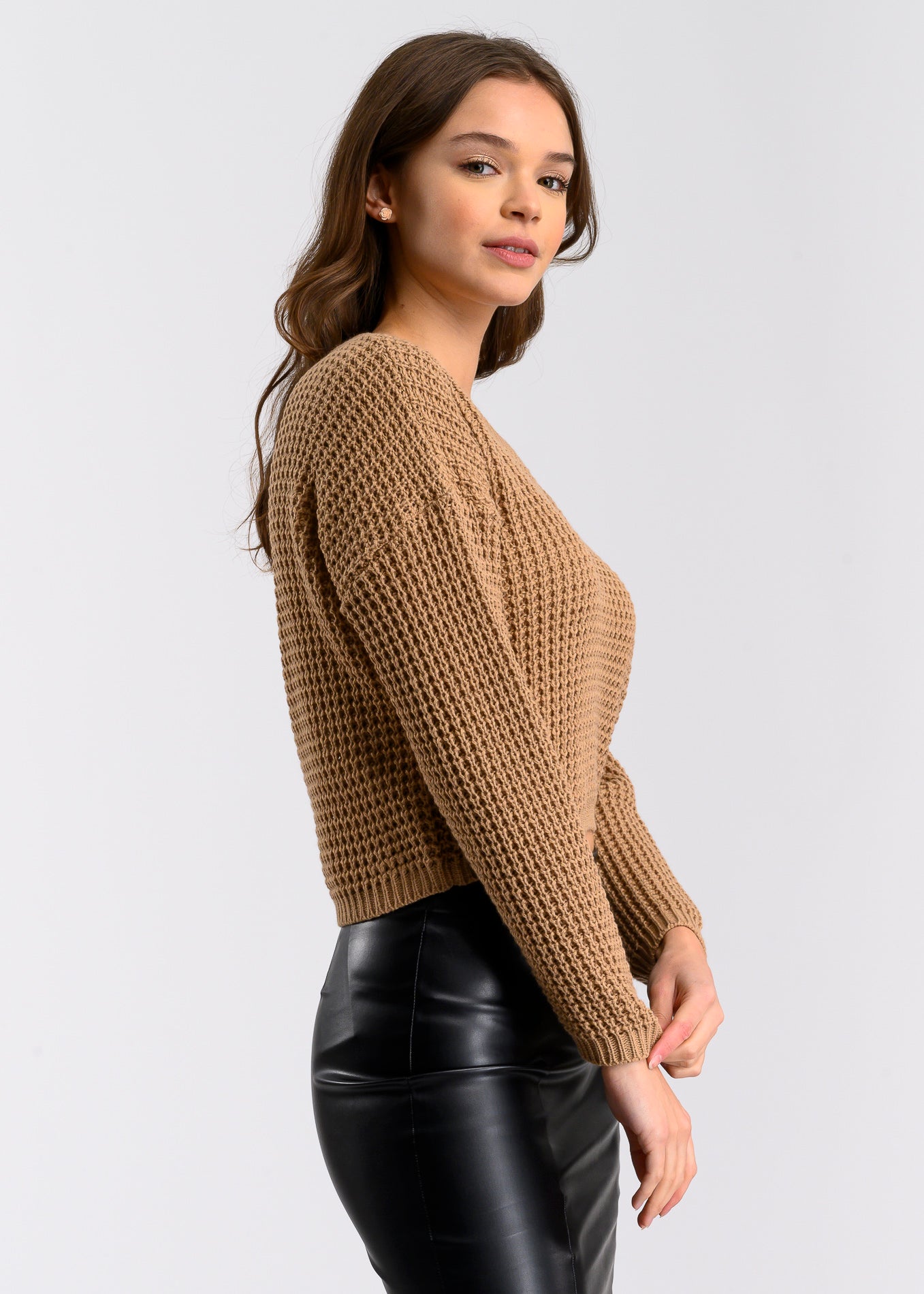 Suéter Tejido Ancho CAMELLO