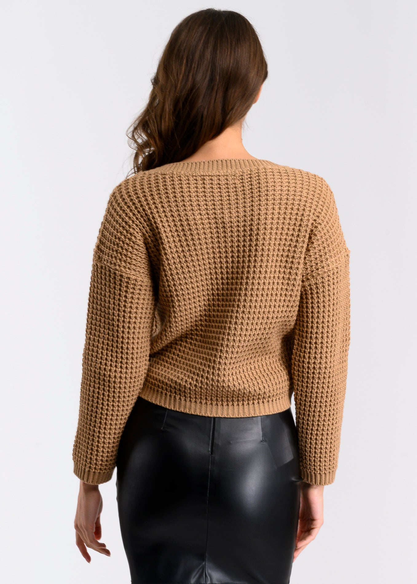 Suéter Tejido Ancho CAMELLO