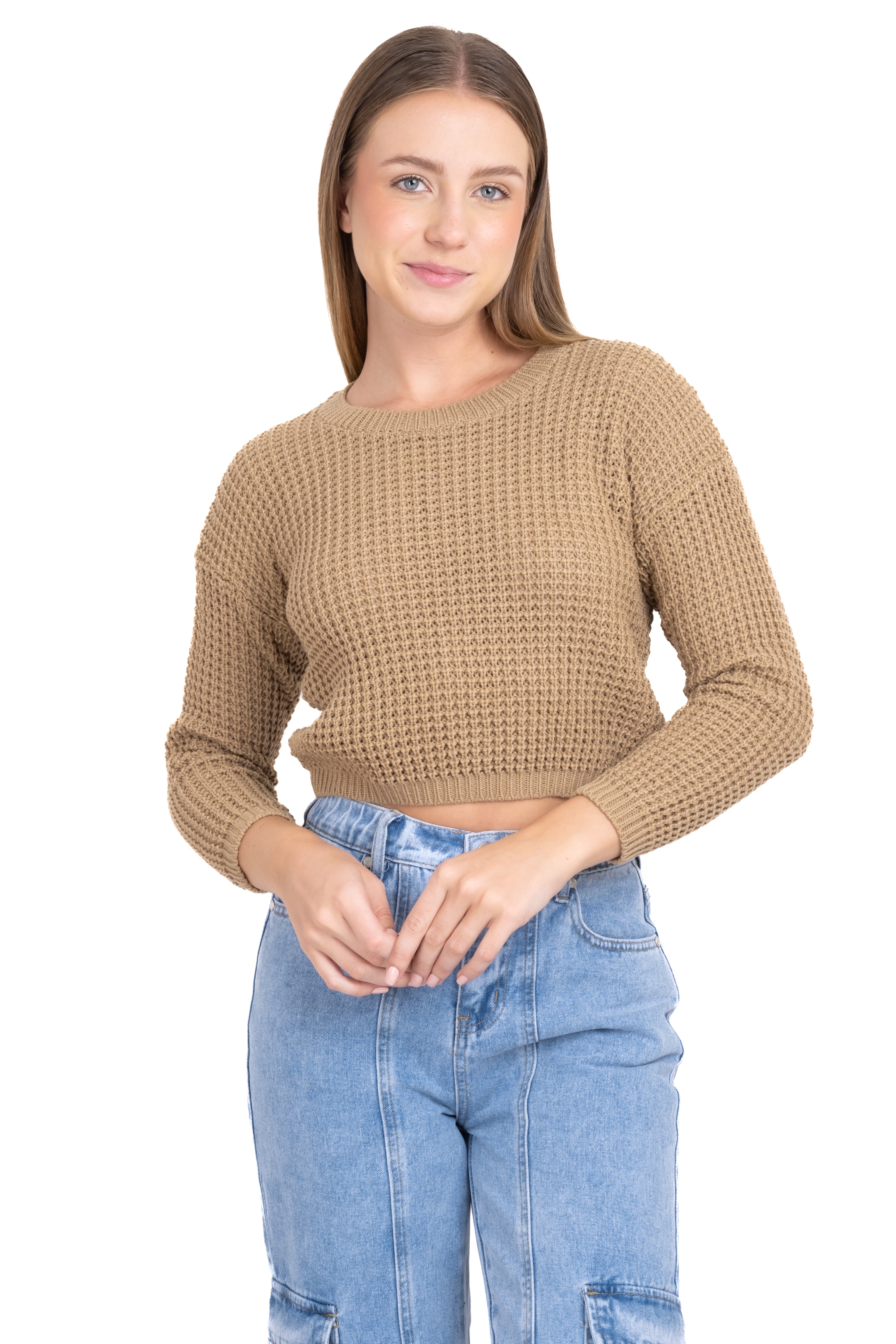 Suéter Tejido Ancho CAMELLO