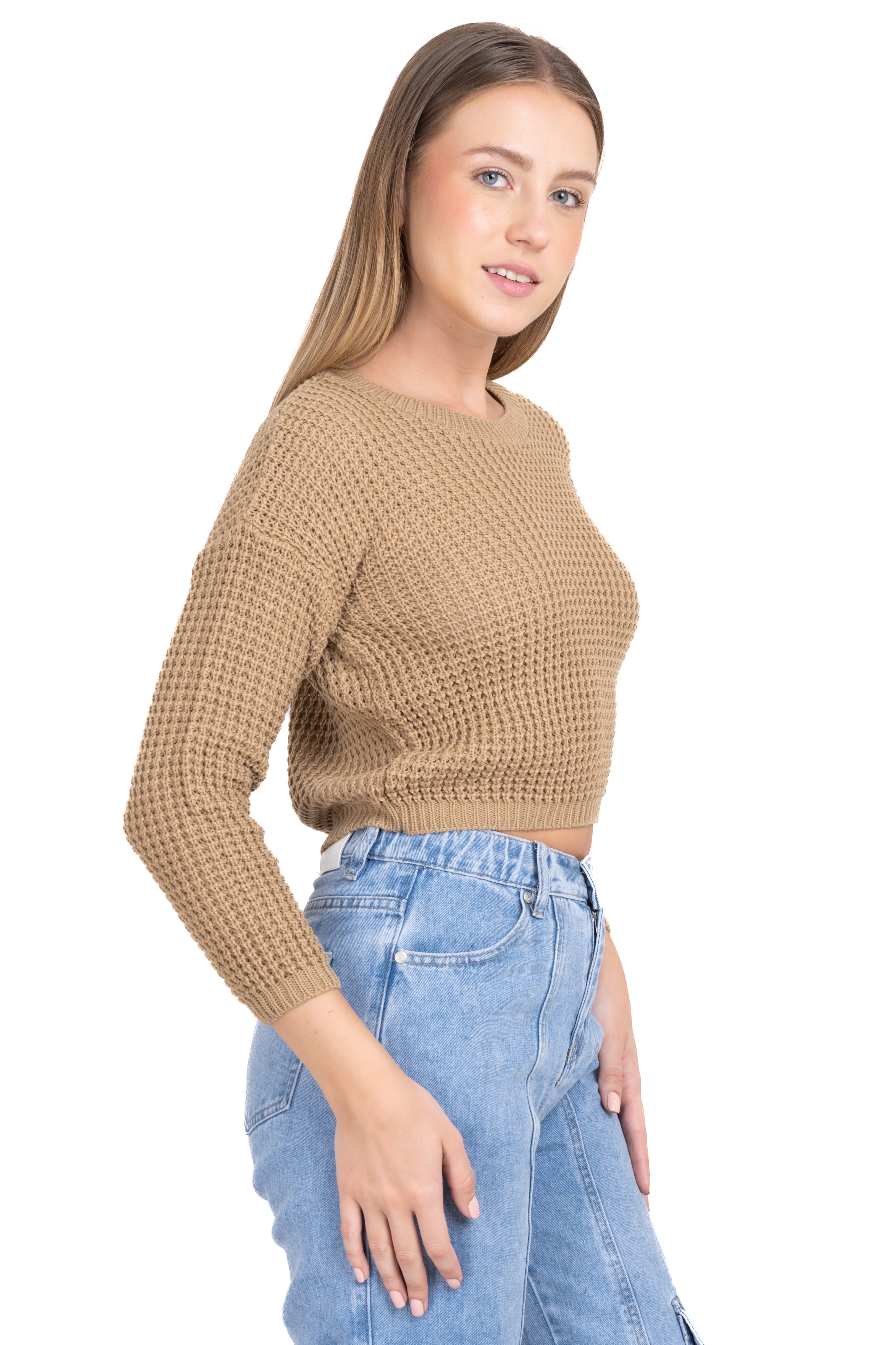 Suéter Tejido Ancho CAMELLO