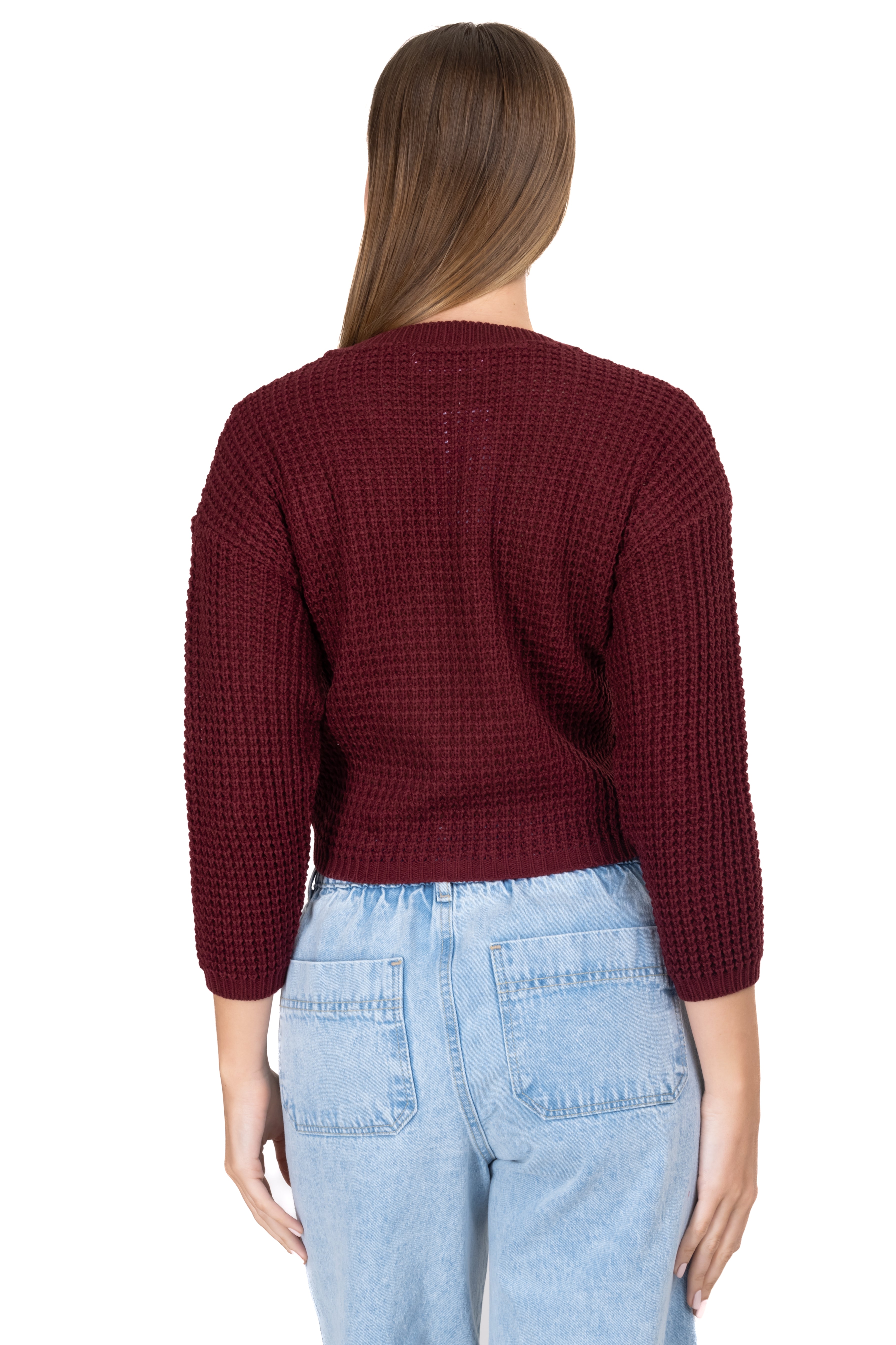 Suéter Tejido Ancho VINO