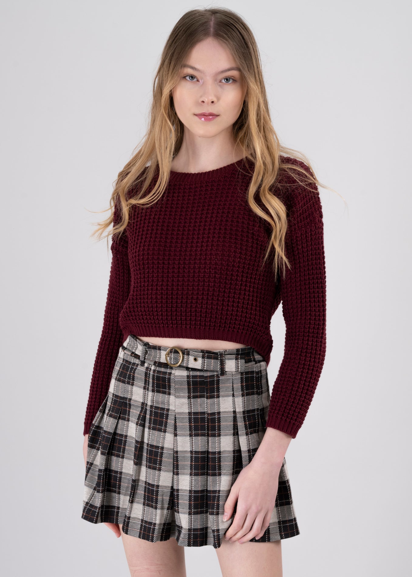 Suéter Tejido Ancho VINO