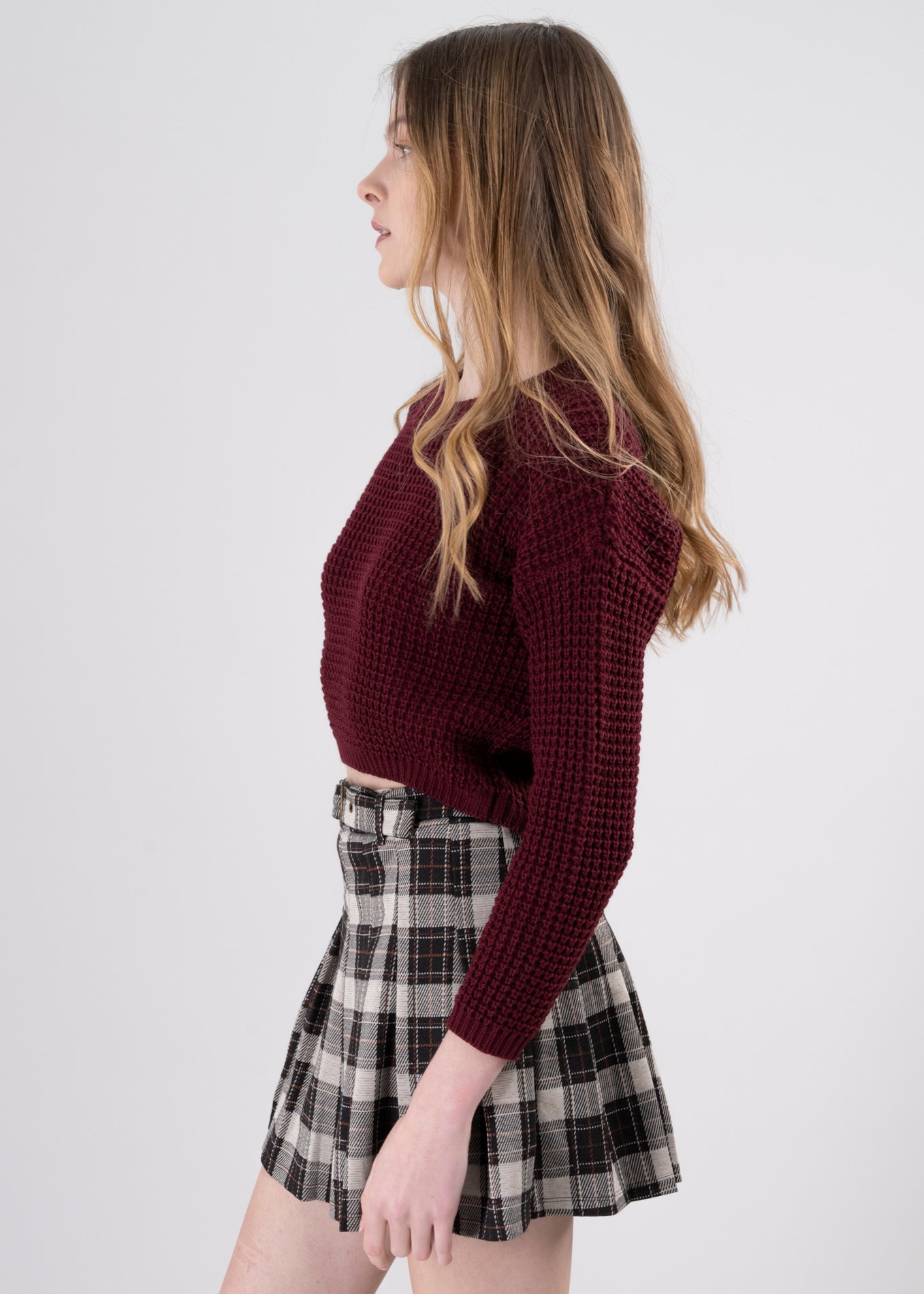 Suéter Tejido Ancho VINO