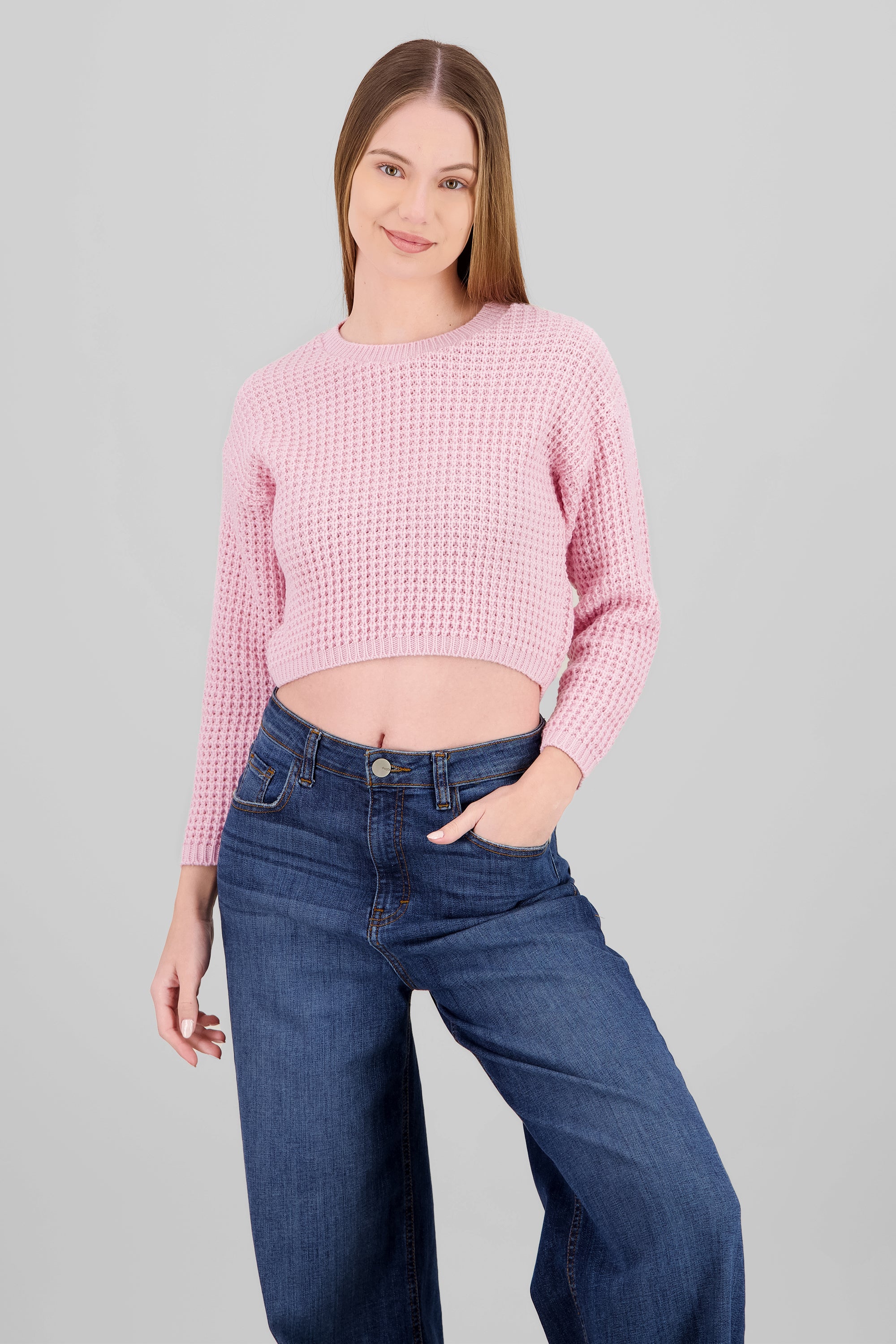 Suéter Tejido Ancho PALO DE ROSA